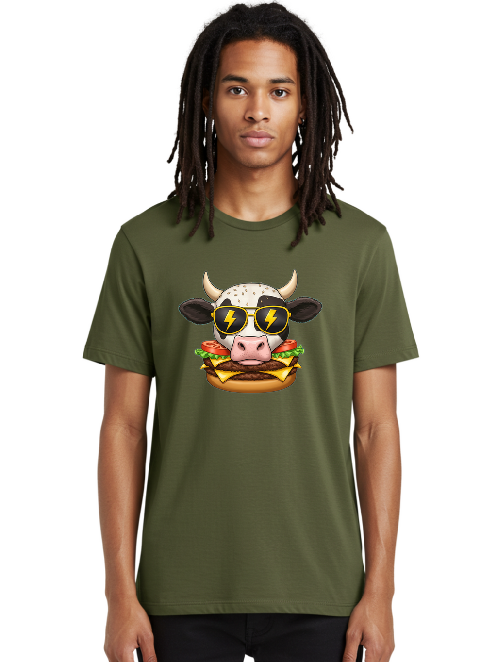 Cow-Head-Burger Men'S Graphic Tee, 100% Cotton, Comfortable Casual Summer Wear, Machine Washable, Vintage Camera, Old Camera, Antique Camera, Black Camera, Classic Photography, Photography Equipment, Nostalgic Device, Film Camera, Camera Art Bah797