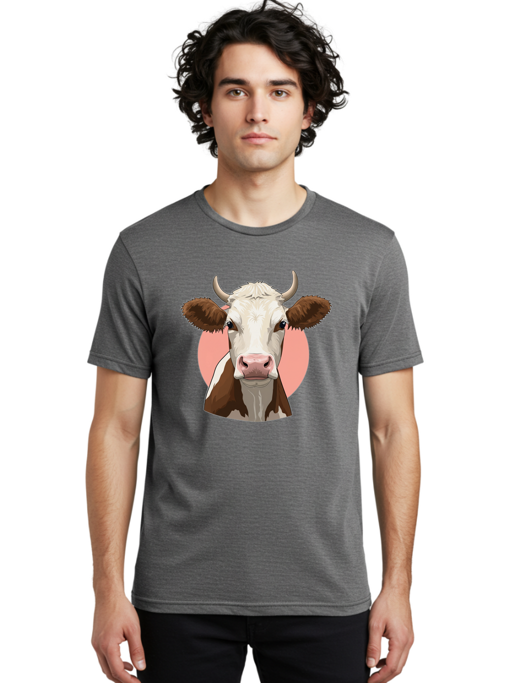 Cow-Head Men'S Graphic Tee, 100% Cotton, Comfortable Casual Summer Wear, Machine Washable, Vintage Camera, Old Camera, Antique Camera, Black Camera, Classic Photography, Photography Equipment, Nostalgic Device, Film Camera, Camera Art Bah798