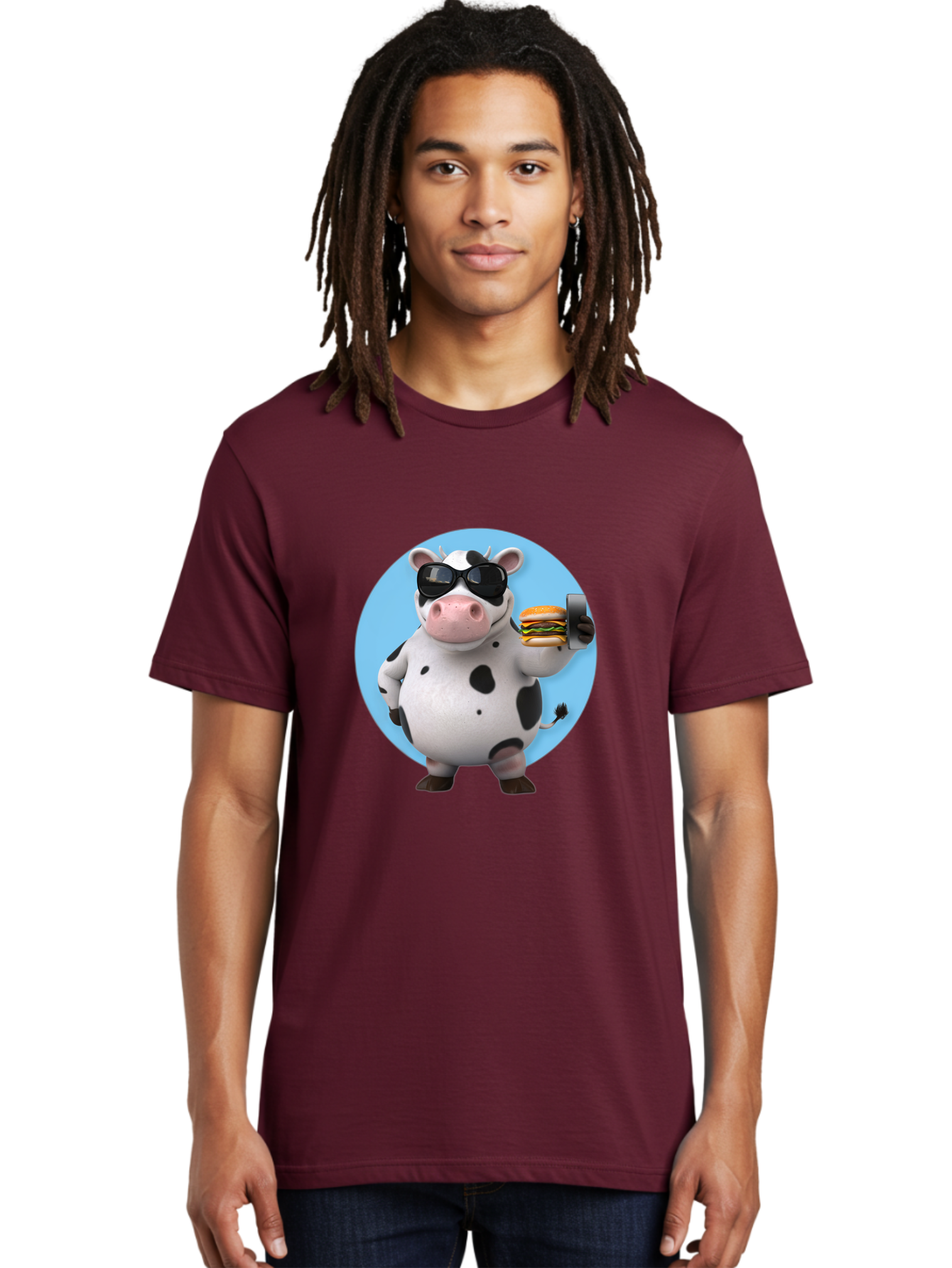 Cow-With-Sunglasses Men'S Graphic Tee, 100% Cotton, Comfortable Casual Summer Wear, Machine Washable, Vintage Camera, Old Camera, Antique Camera, Black Camera, Classic Photography, Photography Equipment, Nostalgic Device, Film Camera, Bah823