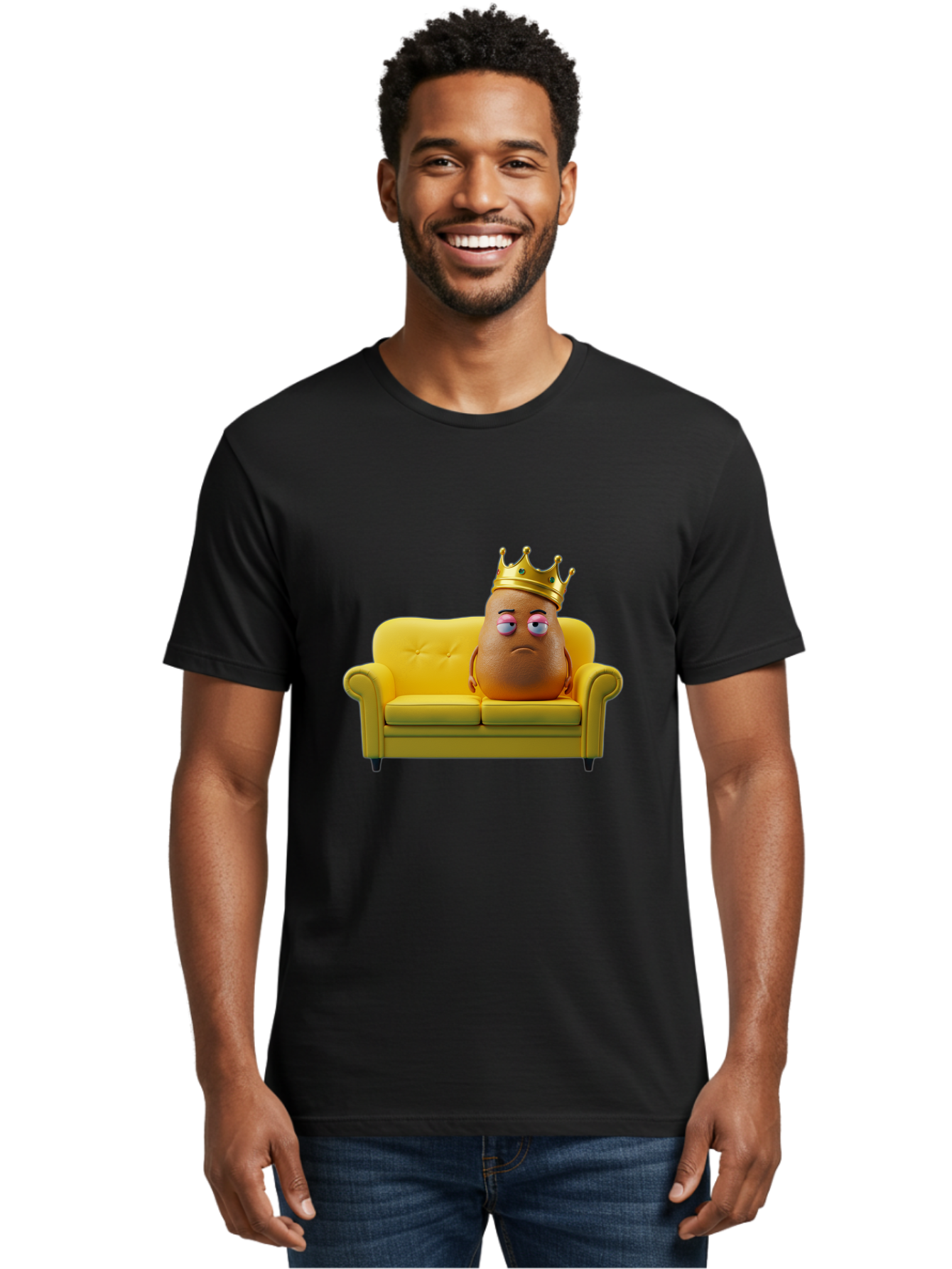 Crown-Potato Men'S Graphic Tee, 100% Cotton, Comfortable Casual Summer Wear, Machine Washable, Vintage Camera, Old Camera, Antique Camera, Black Camera, Classic Photography, Photography Equipment, Nostalgic Device, Film Camera, Camera Art Bah829