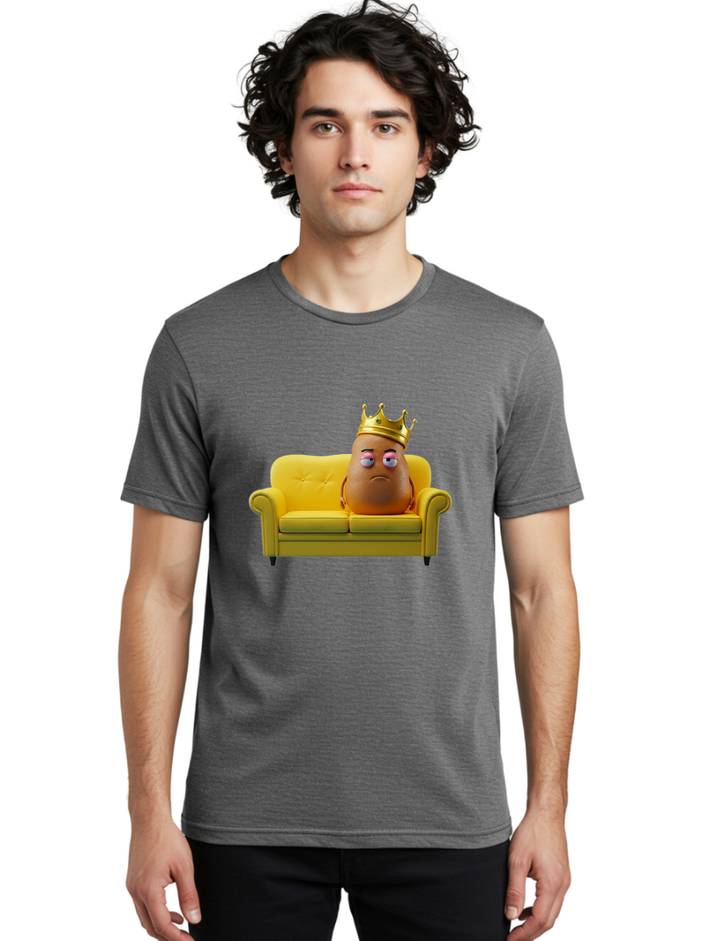 Crown-Potato Men'S Graphic Tee, 100% Cotton, Comfortable Casual Summer Wear, Machine Washable, Vintage Camera, Old Camera, Antique Camera, Black Camera, Classic Photography, Photography Equipment, Nostalgic Device, Film Camera, Camera Art Bah829