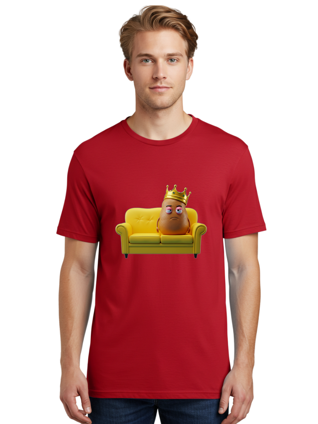 Crown-Potato Men'S Graphic Tee, 100% Cotton, Comfortable Casual Summer Wear, Machine Washable, Vintage Camera, Old Camera, Antique Camera, Black Camera, Classic Photography, Photography Equipment, Nostalgic Device, Film Camera, Camera Art Bah829
