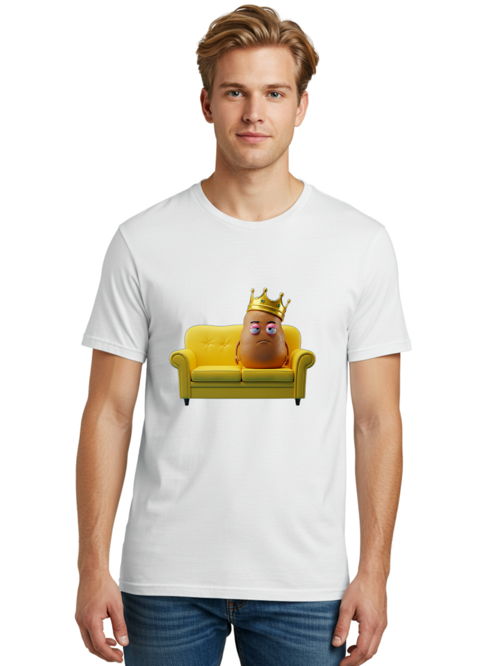 Crown-Potato Men'S Graphic Tee, 100% Cotton, Comfortable Casual Summer Wear, Machine Washable, Vintage Camera, Old Camera, Antique Camera, Black Camera, Classic Photography, Photography Equipment, Nostalgic Device, Film Camera, Camera Art Bah829