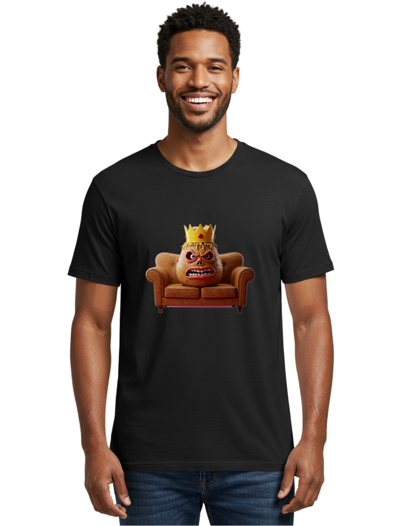 Crown-Prince-Potato-Head Men'S Graphic Tee, 100% Cotton, Comfortable Casual Summer Wear, Machine Washable, Vintage Camera, Old Camera, Antique Camera, Black Camera, Classic Photography, Photography Equipment, Nostalgic Device, Film Camera, Bah830