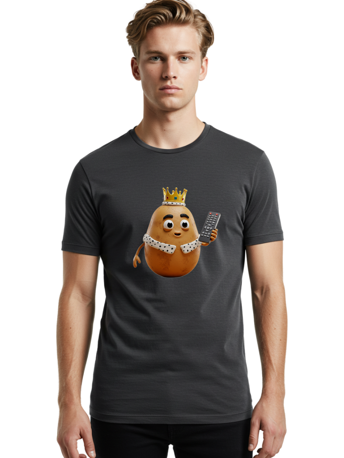 Crowned-Potato Men'S Graphic Tee, 100% Cotton, Comfortable Casual Summer Wear, Machine Washable, Vintage Camera, Old Camera, Antique Camera, Black Camera, Classic Photography, Photography Equipment, Nostalgic Device, Film Camera, Camera Art Bah831
