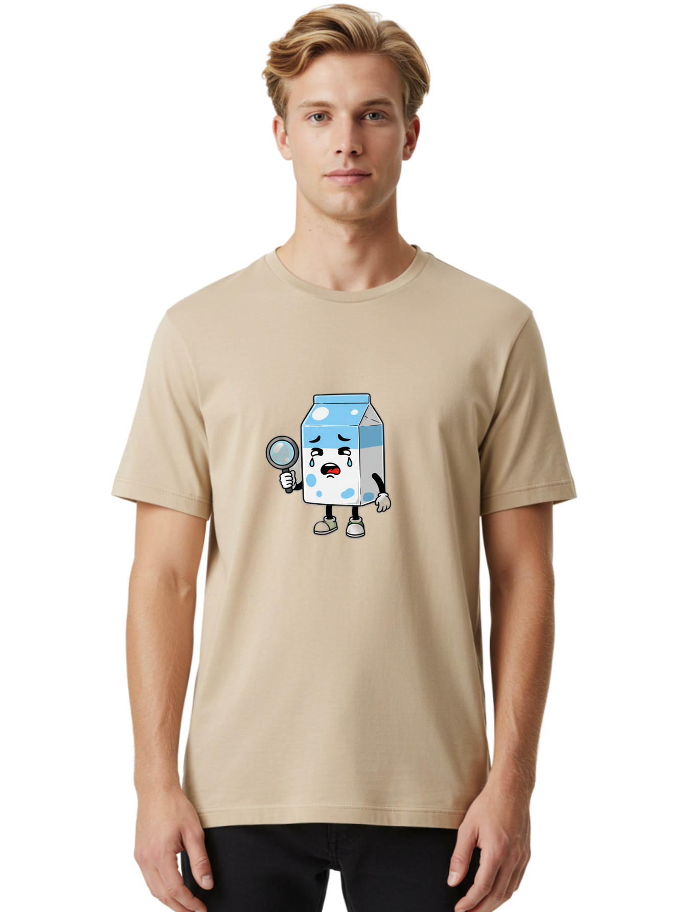 Crying-Milk-Carton Men'S Graphic Tee, 100% Cotton, Comfortable Casual Summer Wear, Machine Washable, Vintage Camera, Old Camera, Antique Camera, Black Camera, Classic Photography, Photography Equipment, Nostalgic Device, Film Camera, Bah834