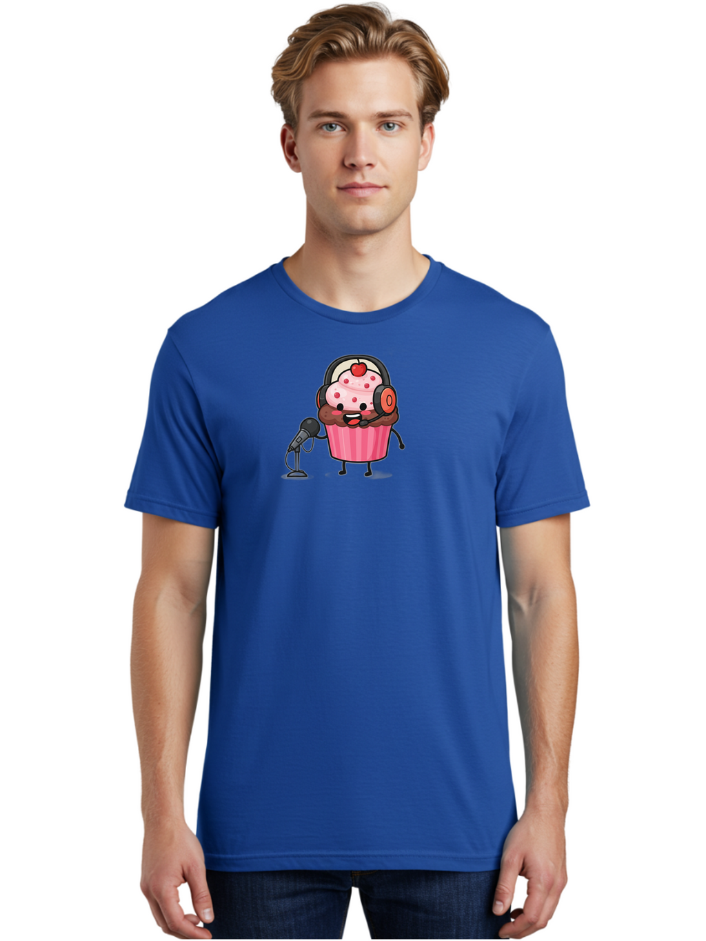 Cupcake-3 Men'S Graphic Tee, 100% Cotton, Comfortable Casual Summer Wear, Machine Washable, Vintage Camera, Old Camera, Antique Camera, Black Camera, Classic Photography, Photography Equipment, Nostalgic Device, Film Camera, Camera Art Bah841