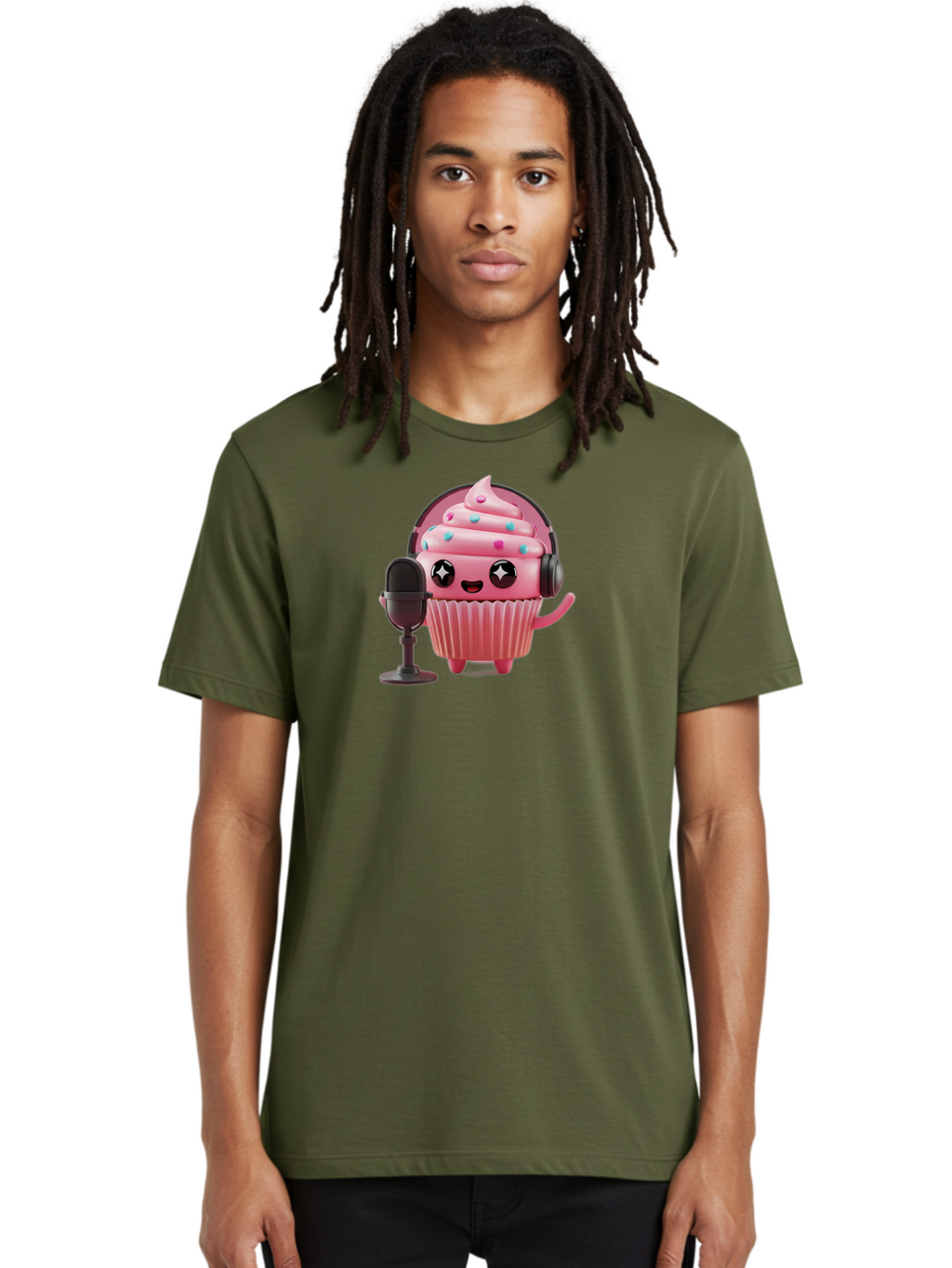 Cupcake-4 Men'S Graphic Tee, 100% Cotton, Comfortable Casual Summer Wear, Machine Washable, Vintage Camera, Old Camera, Antique Camera, Black Camera, Classic Photography, Photography Equipment, Nostalgic Device, Film Camera, Camera Art Bah842