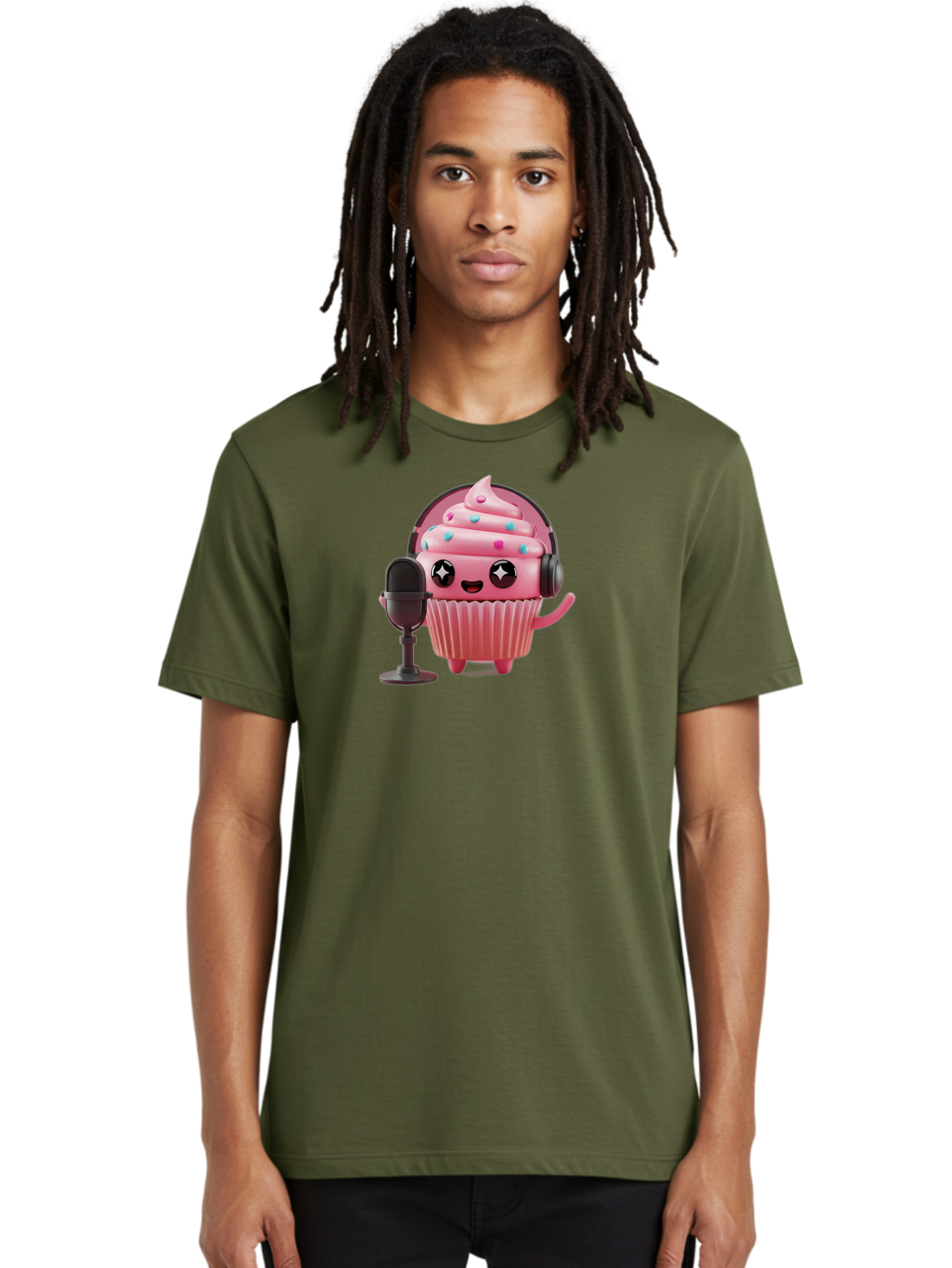 Cupcake-4 Men'S Graphic Tee, 100% Cotton, Comfortable Casual Summer Wear, Machine Washable, Vintage Camera, Old Camera, Antique Camera, Black Camera, Classic Photography, Photography Equipment, Nostalgic Device, Film Camera, Camera Art Bah842
