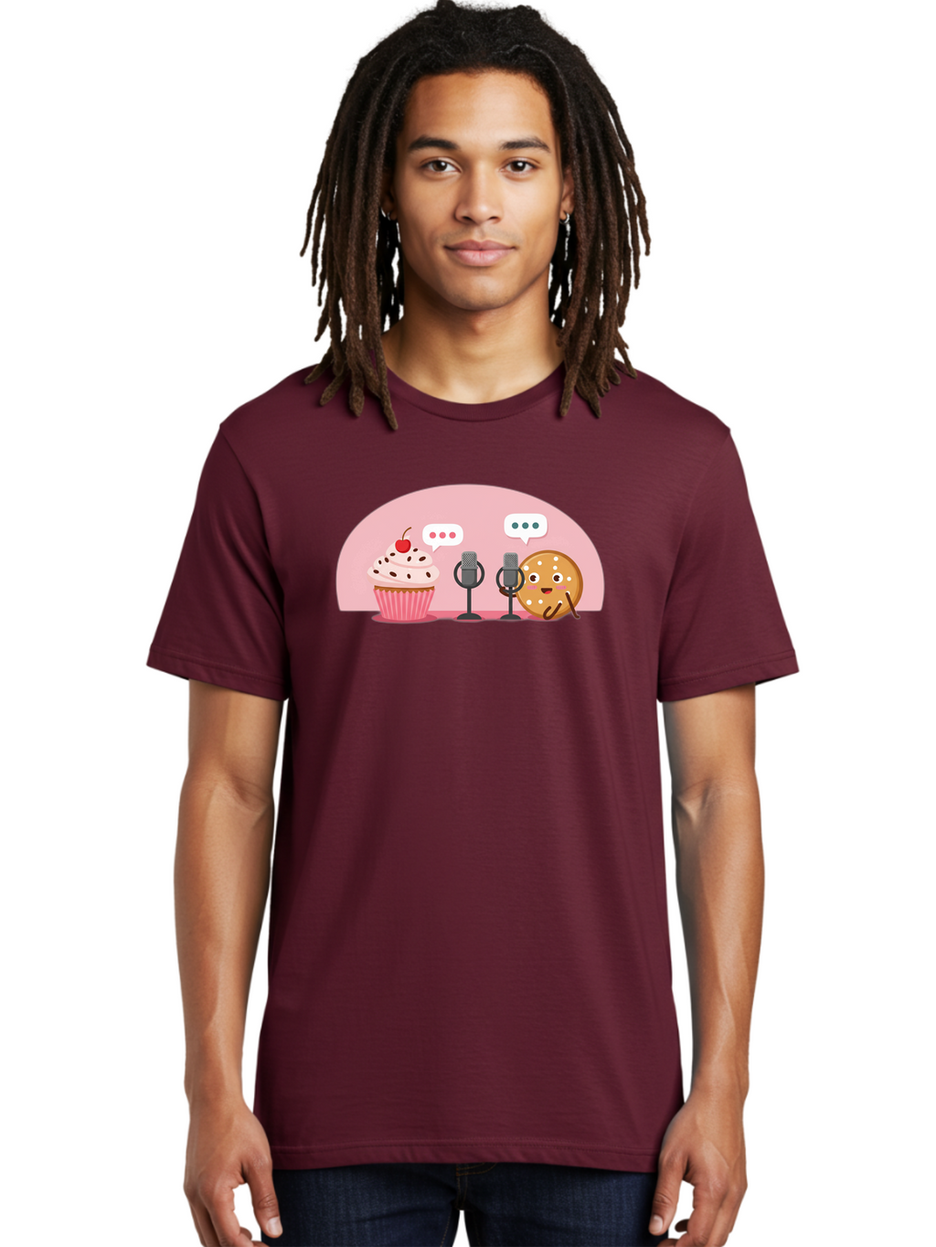 Cupcake-And-Cookie Men'S Graphic Tee, 100% Cotton, Comfortable Casual Summer Wear, Machine Washable, Vintage Camera, Old Camera, Antique Camera, Black Camera, Classic Photography, Photography Equipment, Nostalgic Device, Film Camera, Bah844