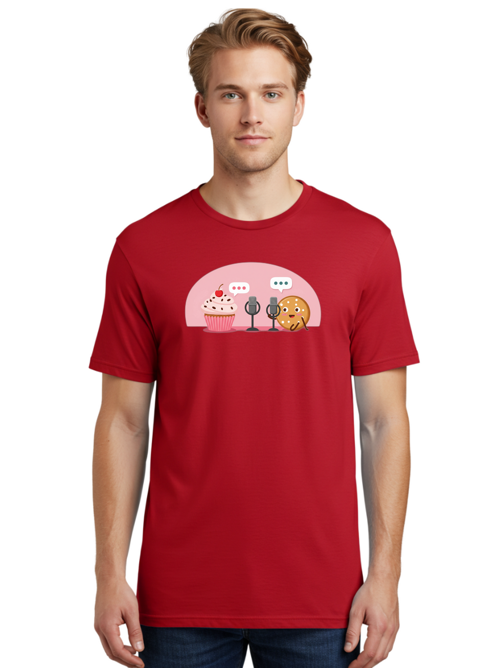 Cupcake-And-Cookie Men'S Graphic Tee, 100% Cotton, Comfortable Casual Summer Wear, Machine Washable, Vintage Camera, Old Camera, Antique Camera, Black Camera, Classic Photography, Photography Equipment, Nostalgic Device, Film Camera, Bah844