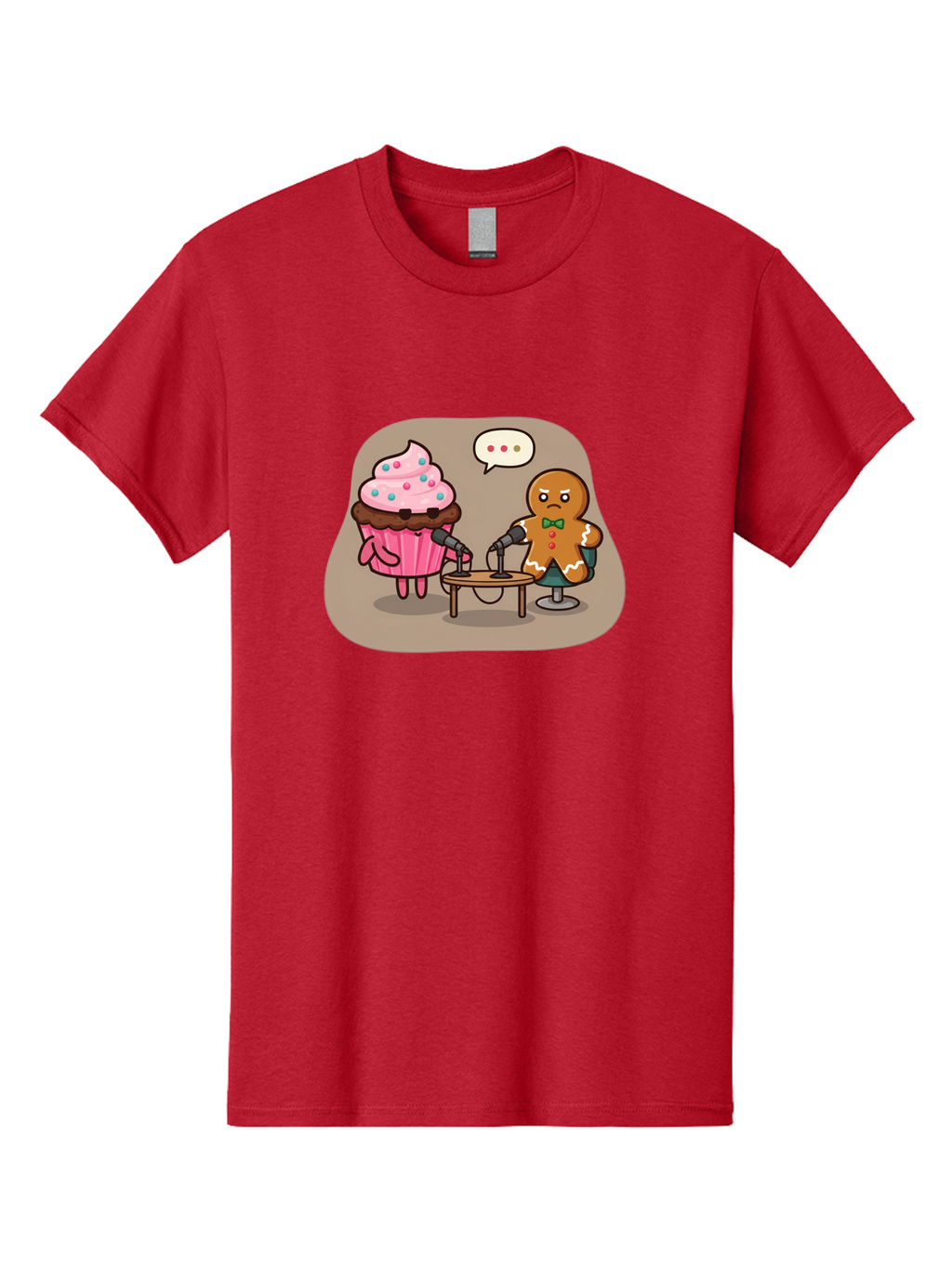 Cupcake-And-Gingerbread-Man Men'S Graphic Tee, 100% Cotton, Comfortable Casual Summer Wear, Machine Washable, Vintage Camera, Old Camera, Antique Camera, Black Camera, Classic Photography, Photography Equipment, Nostalgic Device, Film Camera, Bah845