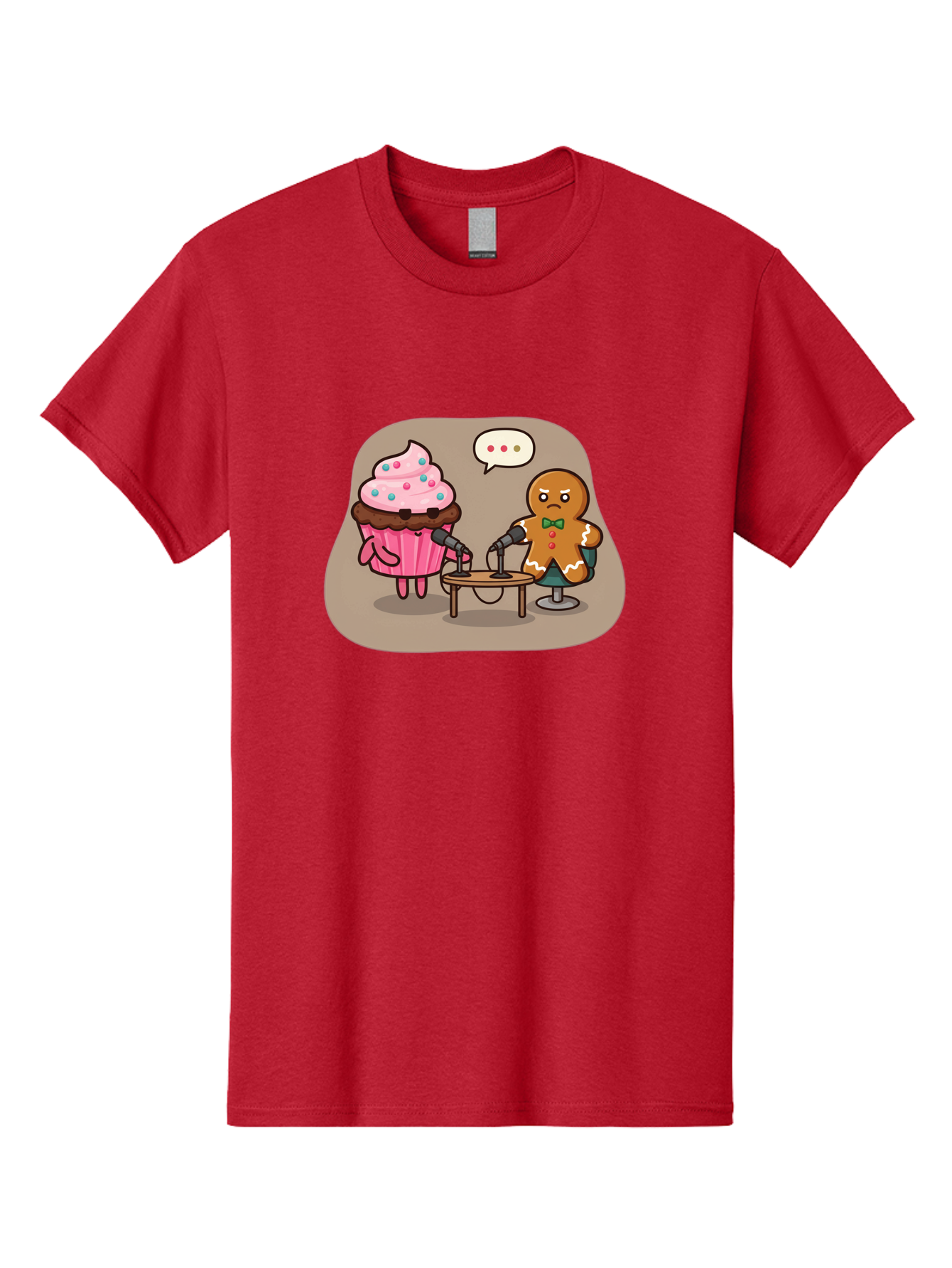 Cupcake-And-Gingerbread-Man Men'S Graphic Tee, 100% Cotton, Comfortable Casual Summer Wear, Machine Washable, Vintage Camera, Old Camera, Antique Camera, Black Camera, Classic Photography, Photography Equipment, Nostalgic Device, Film Camera, Bah845