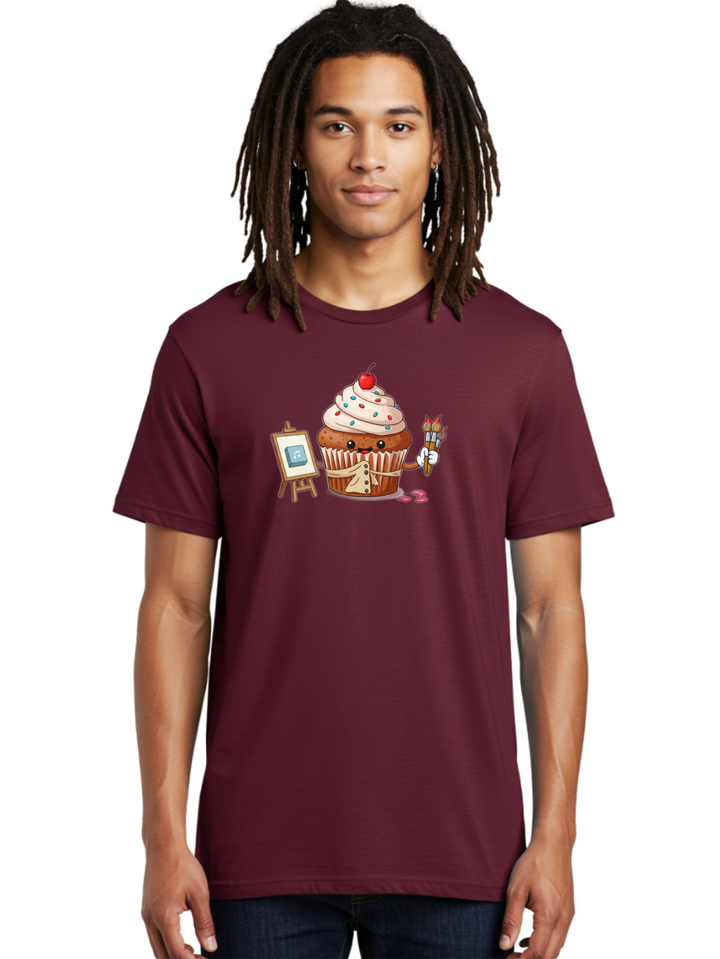 Cupcake-Artist Men'S Graphic Tee, 100% Cotton, Comfortable Casual Summer Wear, Machine Washable, Vintage Camera, Old Camera, Antique Camera, Black Camera, Classic Photography, Photography Equipment, Nostalgic Device, Film Camera, Camera Art Bah846