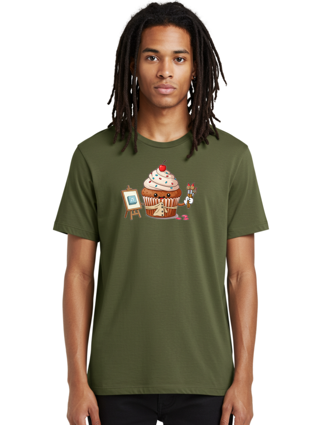 Cupcake-Artist Men'S Graphic Tee, 100% Cotton, Comfortable Casual Summer Wear, Machine Washable, Vintage Camera, Old Camera, Antique Camera, Black Camera, Classic Photography, Photography Equipment, Nostalgic Device, Film Camera, Camera Art Bah846