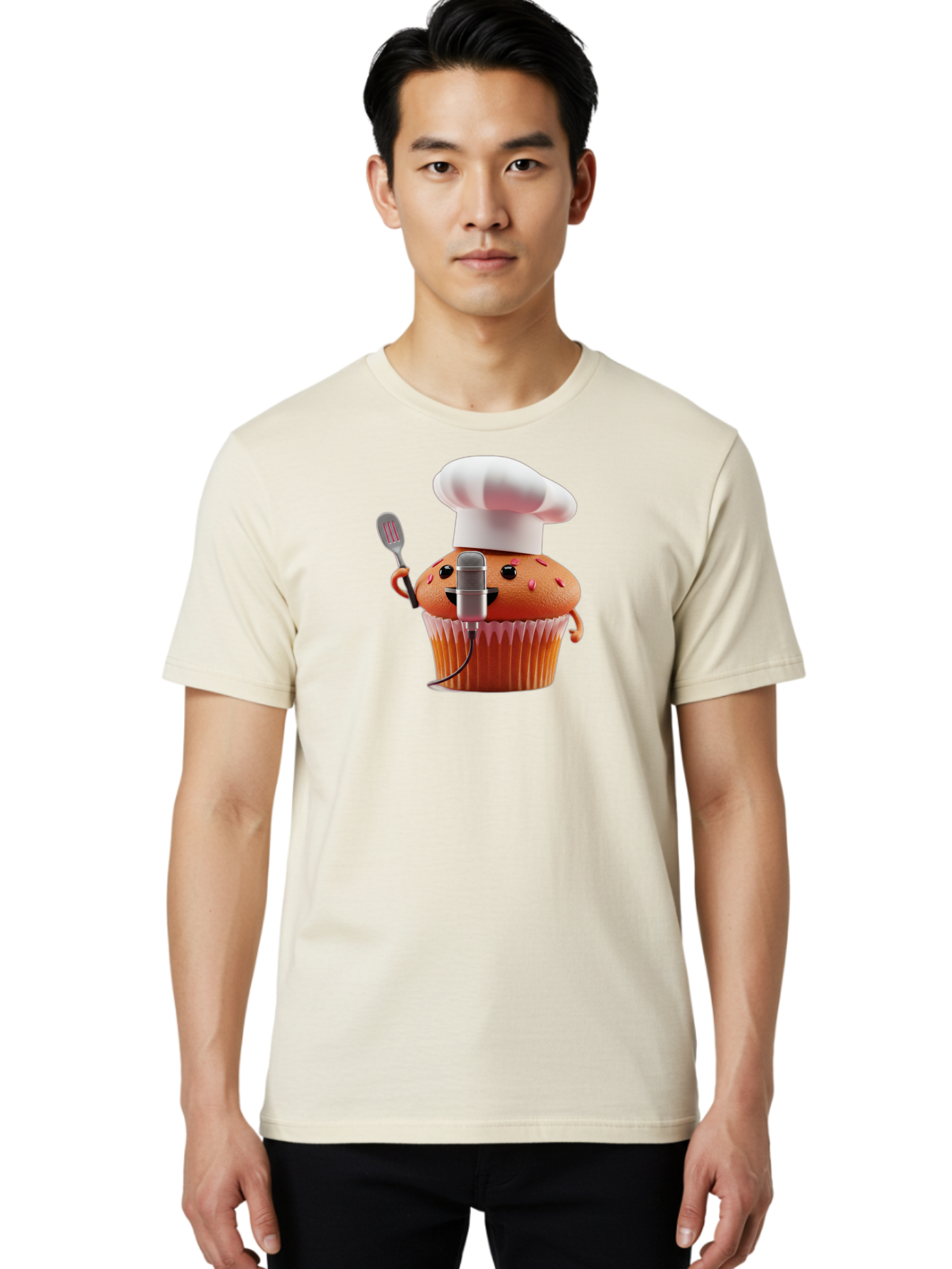 Cupcake-Chef Men'S Graphic Tee, 100% Cotton, Comfortable Casual Summer Wear, Machine Washable, Vintage Camera, Old Camera, Antique Camera, Black Camera, Classic Photography, Photography Equipment, Nostalgic Device, Film Camera, Camera Art Bah848