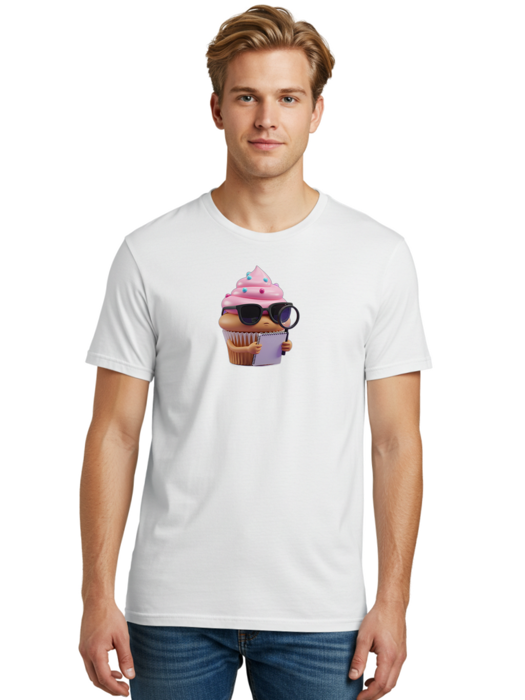 Cupcake-Detective Men'S Graphic Tee, 100% Cotton, Comfortable Casual Summer Wear, Machine Washable, Vintage Camera, Old Camera, Antique Camera, Black Camera, Classic Photography, Photography Equipment, Nostalgic Device, Film Camera, Camera Art Bah850