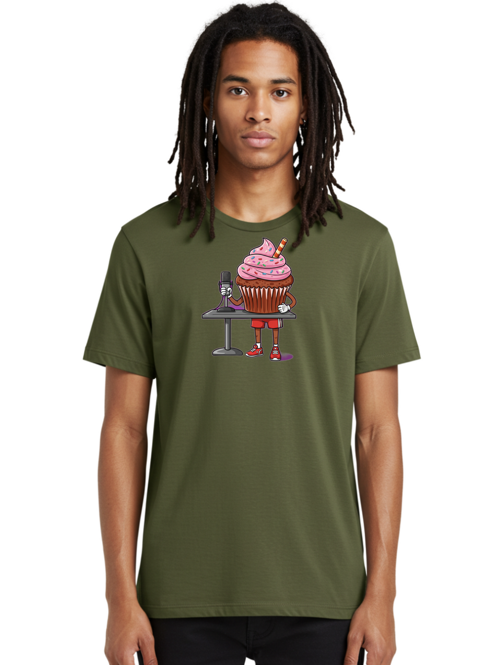 Cupcake-Dj-3 Men'S Graphic Tee, 100% Cotton, Comfortable Casual Summer Wear, Machine Washable, Vintage Camera, Old Camera, Antique Camera, Black Camera, Classic Photography, Photography Equipment, Nostalgic Device, Film Camera, Camera Art Bah853