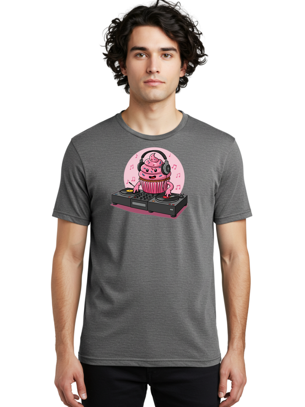Cupcake-Dj-4 Men'S Graphic Tee, 100% Cotton, Comfortable Casual Summer Wear, Machine Washable, Vintage Camera, Old Camera, Antique Camera, Black Camera, Classic Photography, Photography Equipment, Nostalgic Device, Film Camera, Camera Art Bah854