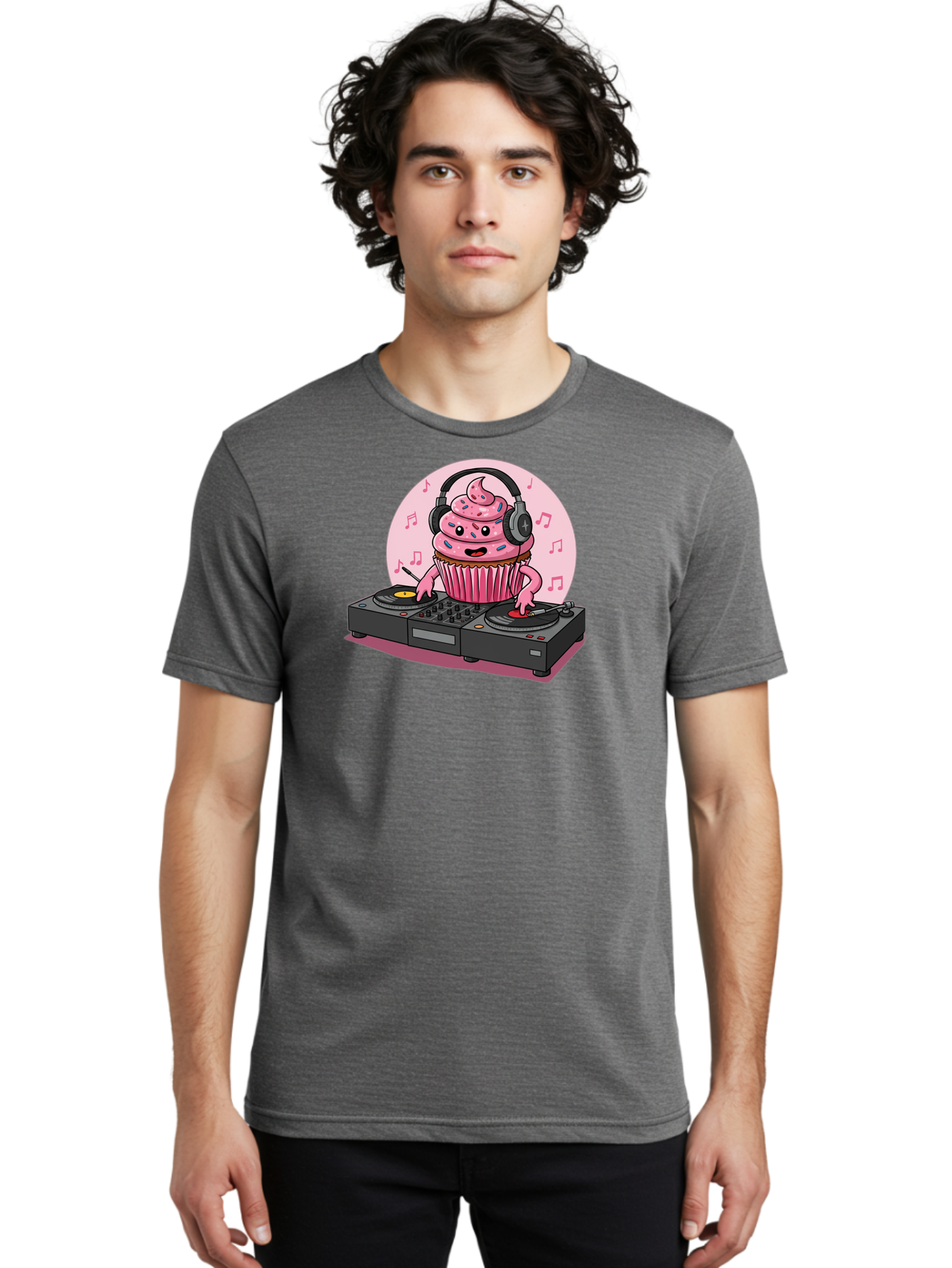 Cupcake-Dj-4 Men'S Graphic Tee, 100% Cotton, Comfortable Casual Summer Wear, Machine Washable, Vintage Camera, Old Camera, Antique Camera, Black Camera, Classic Photography, Photography Equipment, Nostalgic Device, Film Camera, Camera Art Bah854