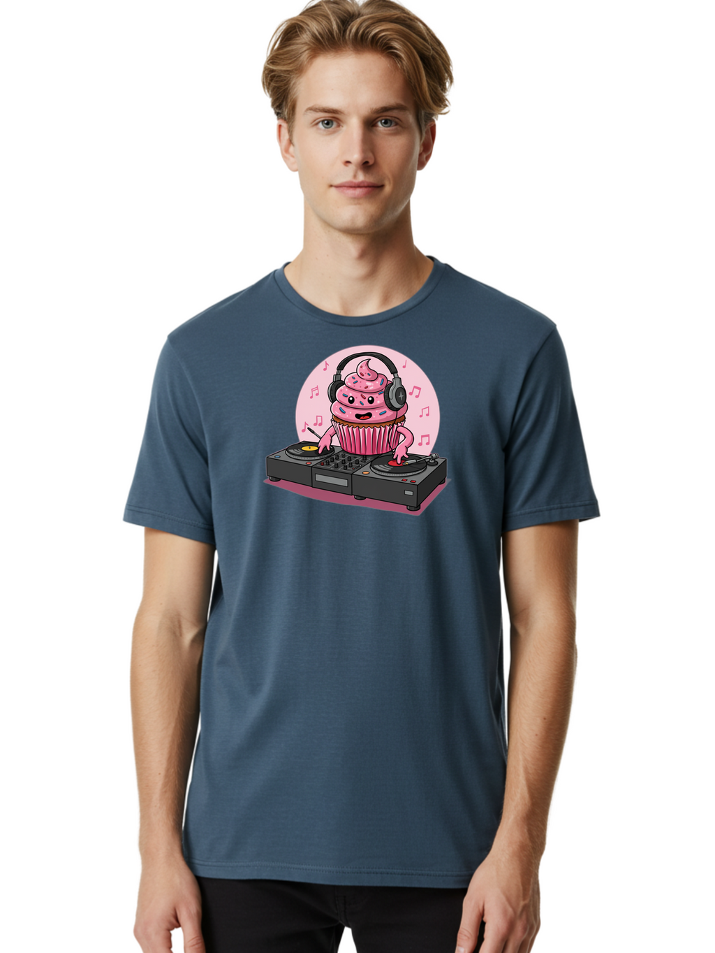 Cupcake-Dj-4 Men'S Graphic Tee, 100% Cotton, Comfortable Casual Summer Wear, Machine Washable, Vintage Camera, Old Camera, Antique Camera, Black Camera, Classic Photography, Photography Equipment, Nostalgic Device, Film Camera, Camera Art Bah854