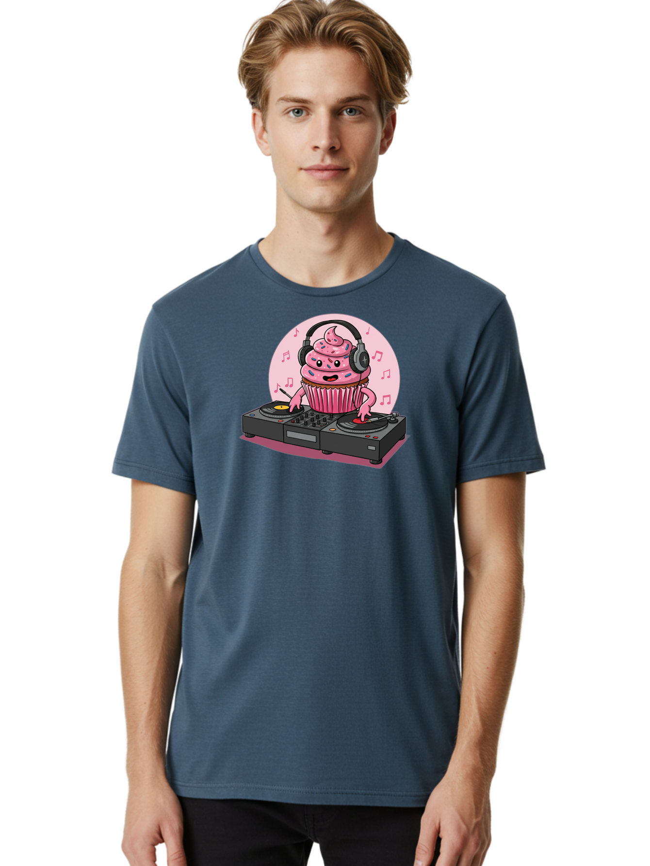 Cupcake-Dj-4 Men'S Graphic Tee, 100% Cotton, Comfortable Casual Summer Wear, Machine Washable, Vintage Camera, Old Camera, Antique Camera, Black Camera, Classic Photography, Photography Equipment, Nostalgic Device, Film Camera, Camera Art Bah854