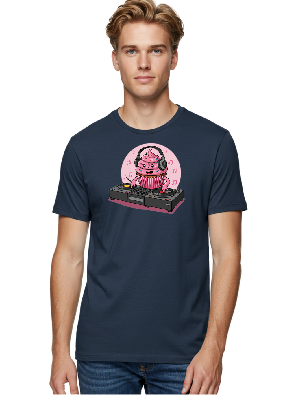 Cupcake-Dj-4 Men'S Graphic Tee, 100% Cotton, Comfortable Casual Summer Wear, Machine Washable, Vintage Camera, Old Camera, Antique Camera, Black Camera, Classic Photography, Photography Equipment, Nostalgic Device, Film Camera, Camera Art Bah854