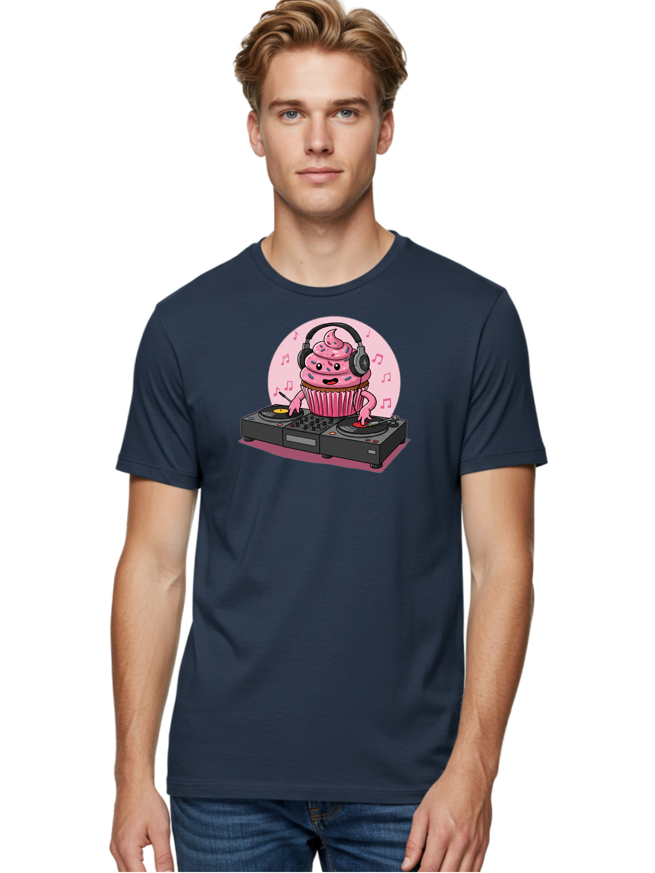 Cupcake-Dj-4 Men'S Graphic Tee, 100% Cotton, Comfortable Casual Summer Wear, Machine Washable, Vintage Camera, Old Camera, Antique Camera, Black Camera, Classic Photography, Photography Equipment, Nostalgic Device, Film Camera, Camera Art Bah854