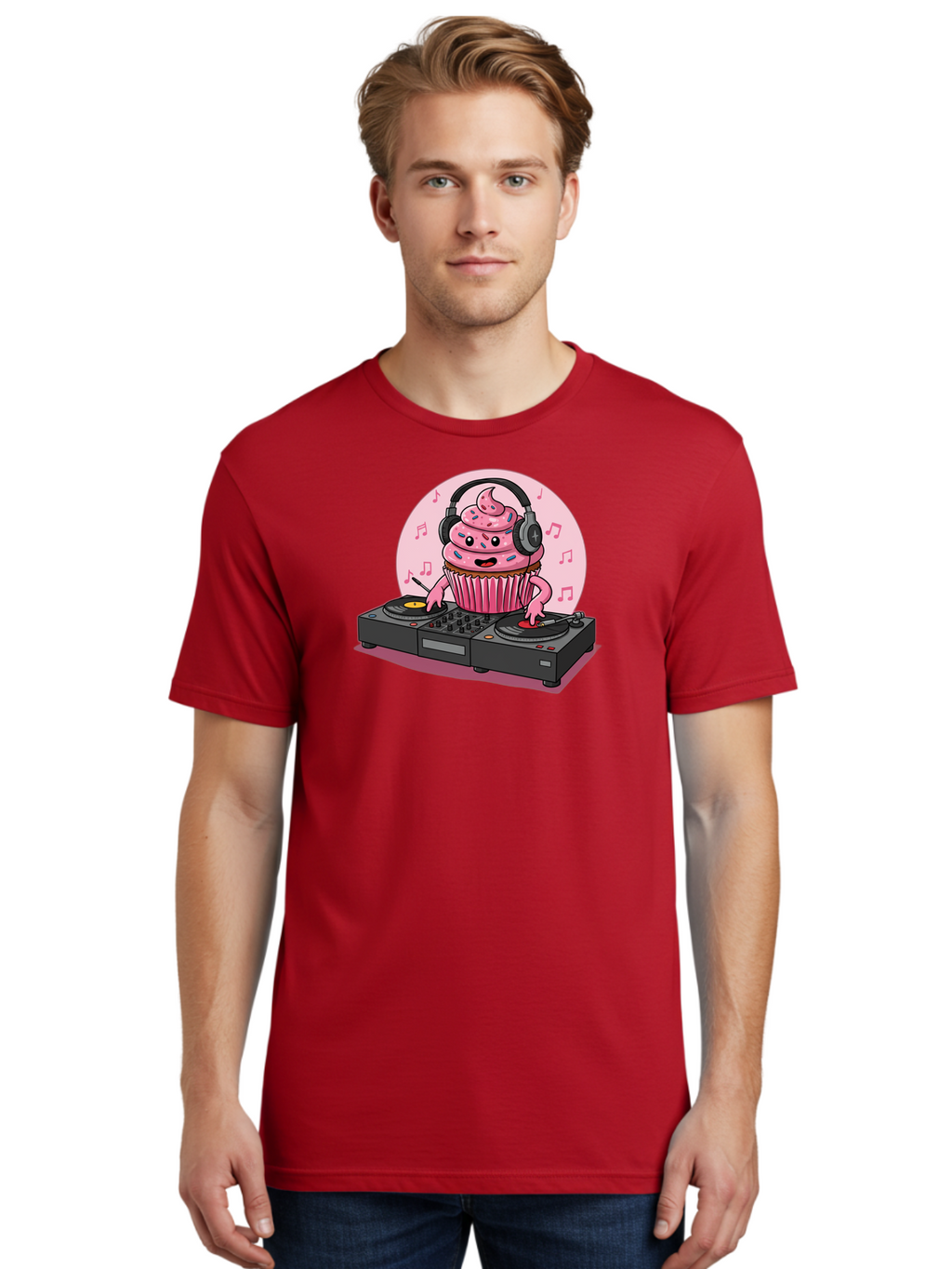 Cupcake-Dj-4 Men'S Graphic Tee, 100% Cotton, Comfortable Casual Summer Wear, Machine Washable, Vintage Camera, Old Camera, Antique Camera, Black Camera, Classic Photography, Photography Equipment, Nostalgic Device, Film Camera, Camera Art Bah854