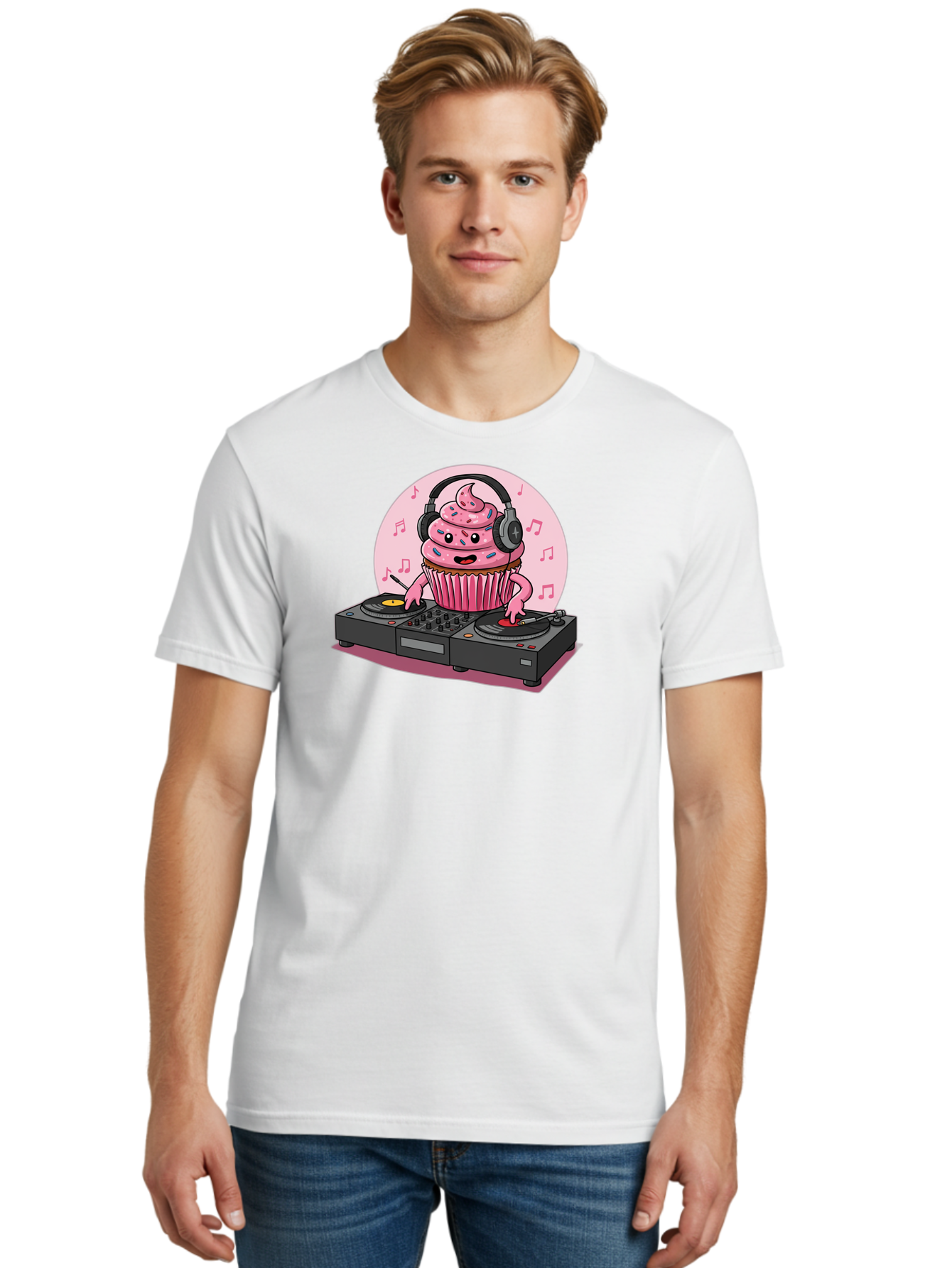 Cupcake-Dj-4 Men'S Graphic Tee, 100% Cotton, Comfortable Casual Summer Wear, Machine Washable, Vintage Camera, Old Camera, Antique Camera, Black Camera, Classic Photography, Photography Equipment, Nostalgic Device, Film Camera, Camera Art Bah854