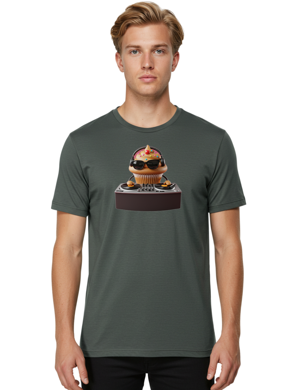 Cupcake-Dj-5 Men'S Graphic Tee, 100% Cotton, Comfortable Casual Summer Wear, Machine Washable, Vintage Camera, Old Camera, Antique Camera, Black Camera, Classic Photography, Photography Equipment, Nostalgic Device, Film Camera, Camera Art Bah855
