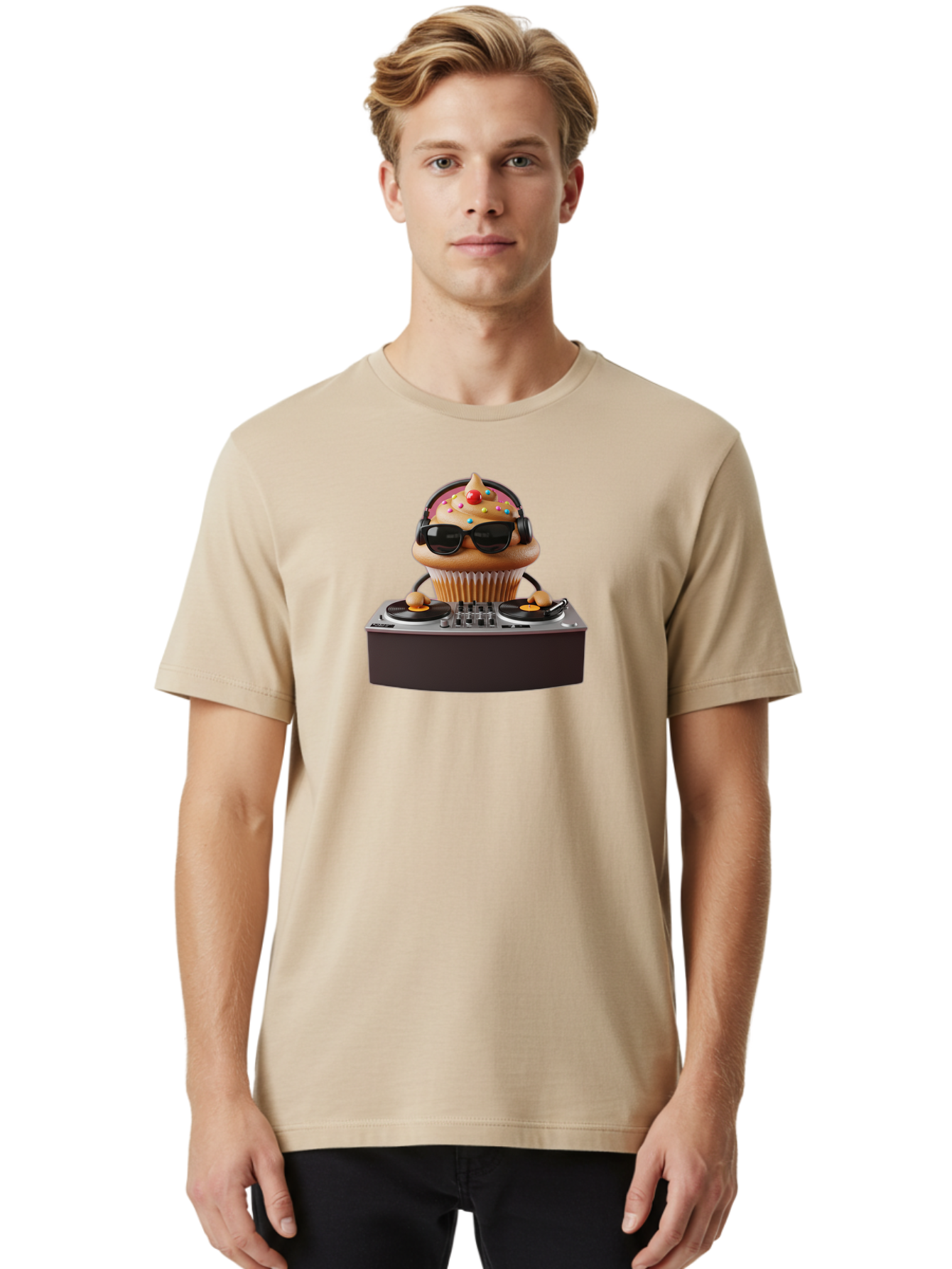 Cupcake-Dj-5 Men'S Graphic Tee, 100% Cotton, Comfortable Casual Summer Wear, Machine Washable, Vintage Camera, Old Camera, Antique Camera, Black Camera, Classic Photography, Photography Equipment, Nostalgic Device, Film Camera, Camera Art Bah855