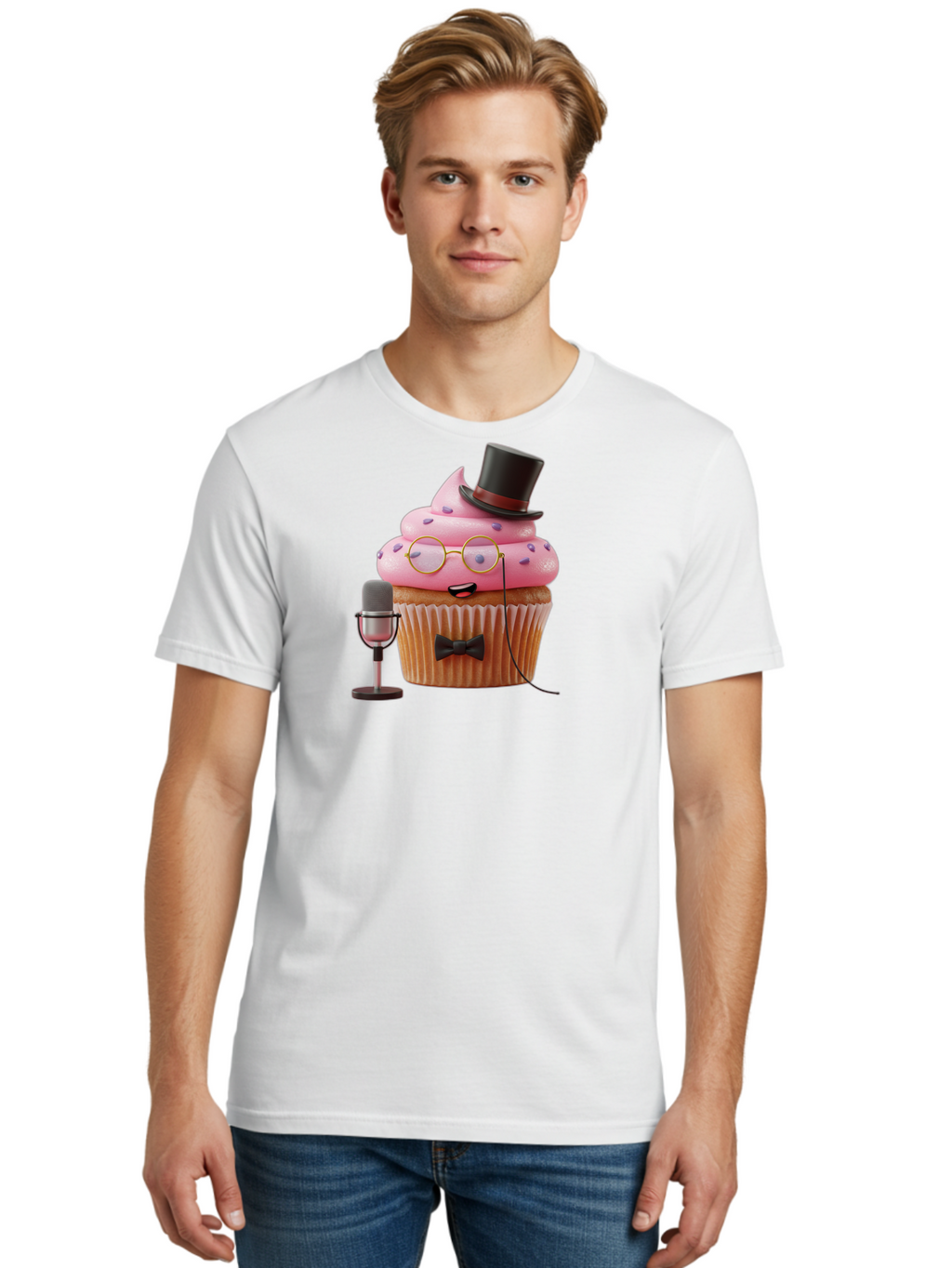 Cupcake-Dj-6 Men'S Graphic Tee, 100% Cotton, Comfortable Casual Summer Wear, Machine Washable, Vintage Camera, Old Camera, Antique Camera, Black Camera, Classic Photography, Photography Equipment, Nostalgic Device, Film Camera, Camera Art Bah856