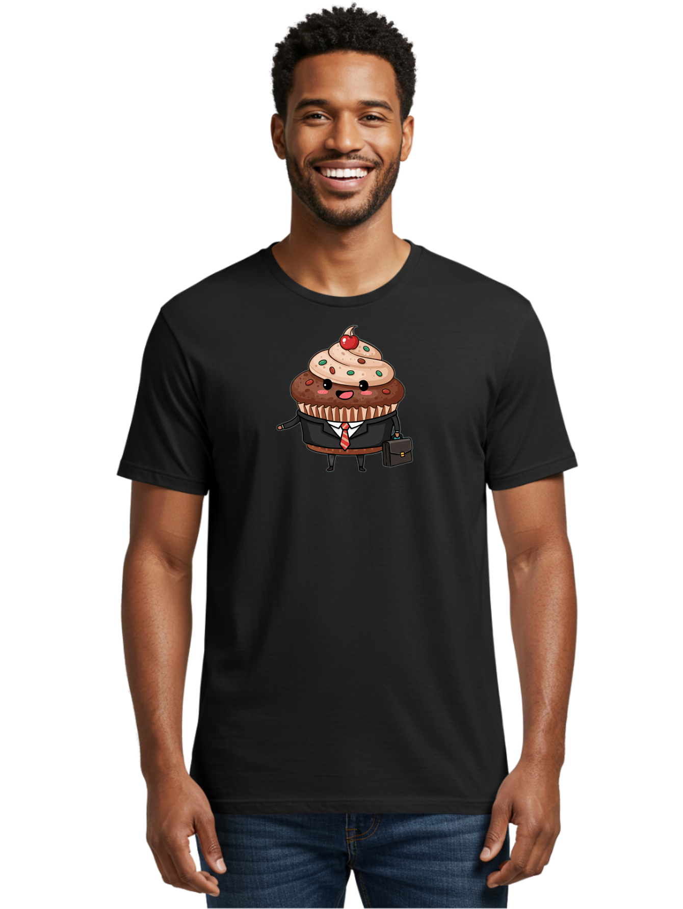 Cupcake-In-Suit Men'S Graphic Tee, 100% Cotton, Comfortable Casual Summer Wear, Machine Washable, Vintage Camera, Old Camera, Antique Camera, Black Camera, Classic Photography, Photography Equipment, Nostalgic Device, Film Camera, Camera Art Bah859