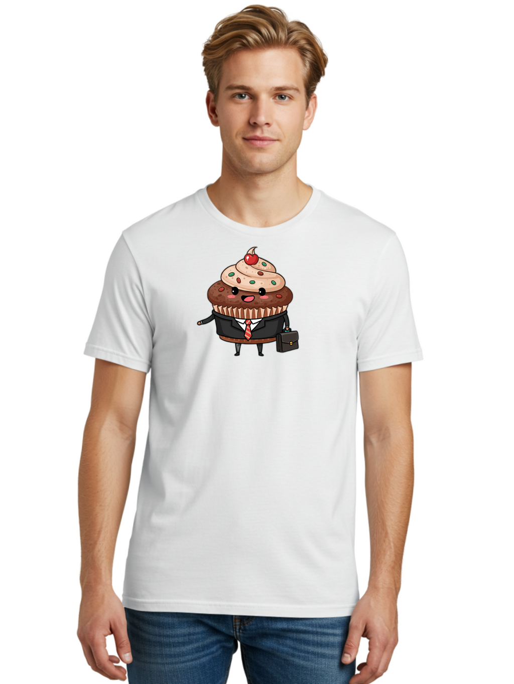 Cupcake-In-Suit Men'S Graphic Tee, 100% Cotton, Comfortable Casual Summer Wear, Machine Washable, Vintage Camera, Old Camera, Antique Camera, Black Camera, Classic Photography, Photography Equipment, Nostalgic Device, Film Camera, Camera Art Bah859