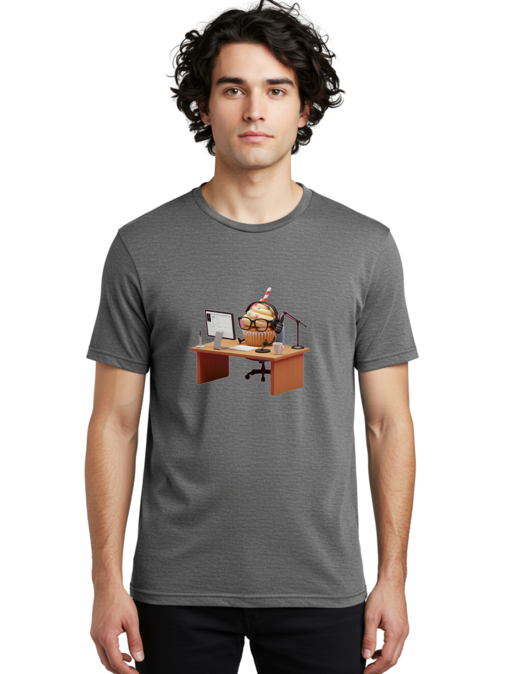 Cupcake-Office-Worker Men'S Graphic Tee, 100% Cotton, Comfortable Casual Summer Wear, Machine Washable, Vintage Camera, Old Camera, Antique Camera, Black Camera, Classic Photography, Photography Equipment, Nostalgic Device, Film Camera, Bah861