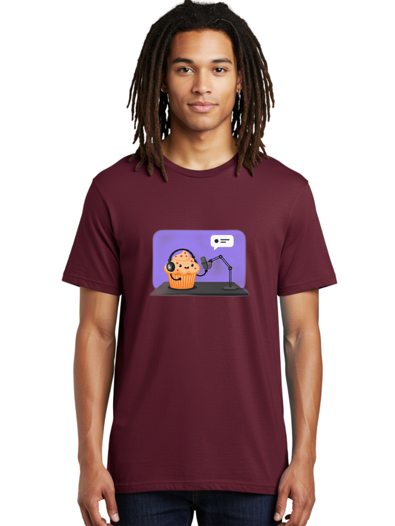 Cupcake-Podcast Men'S Graphic Tee, 100% Cotton, Comfortable Casual Summer Wear, Machine Washable, Vintage Camera, Old Camera, Antique Camera, Black Camera, Classic Photography, Photography Equipment, Nostalgic Device, Film Camera, Camera Art Bah862