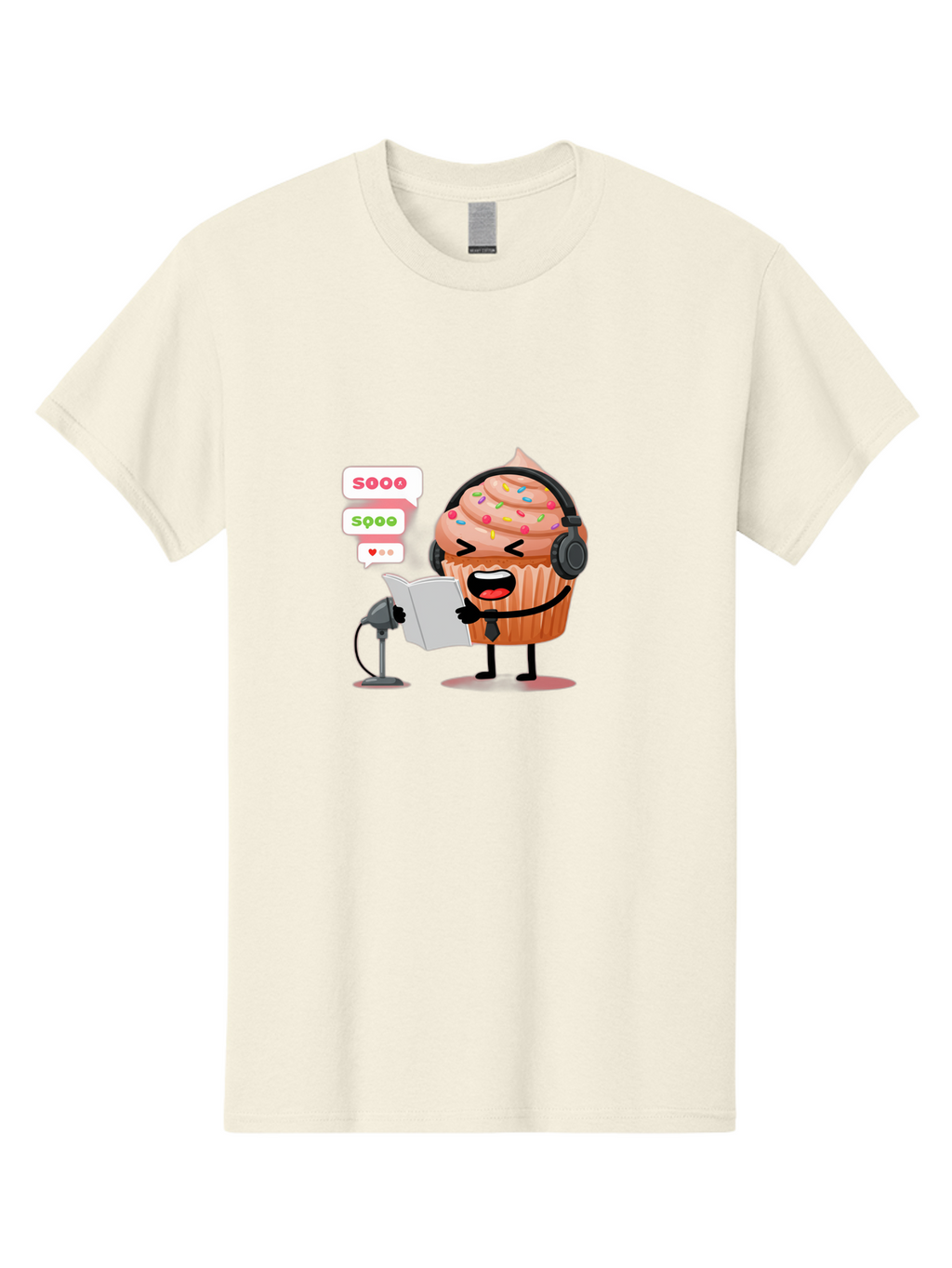 Cupcake-Podcaster Men'S Graphic Tee, 100% Cotton, Comfortable Casual Summer Wear, Machine Washable, Vintage Camera, Old Camera, Antique Camera, Black Camera, Classic Photography, Photography Equipment, Nostalgic Device, Film Camera, Camera Art Bah863
