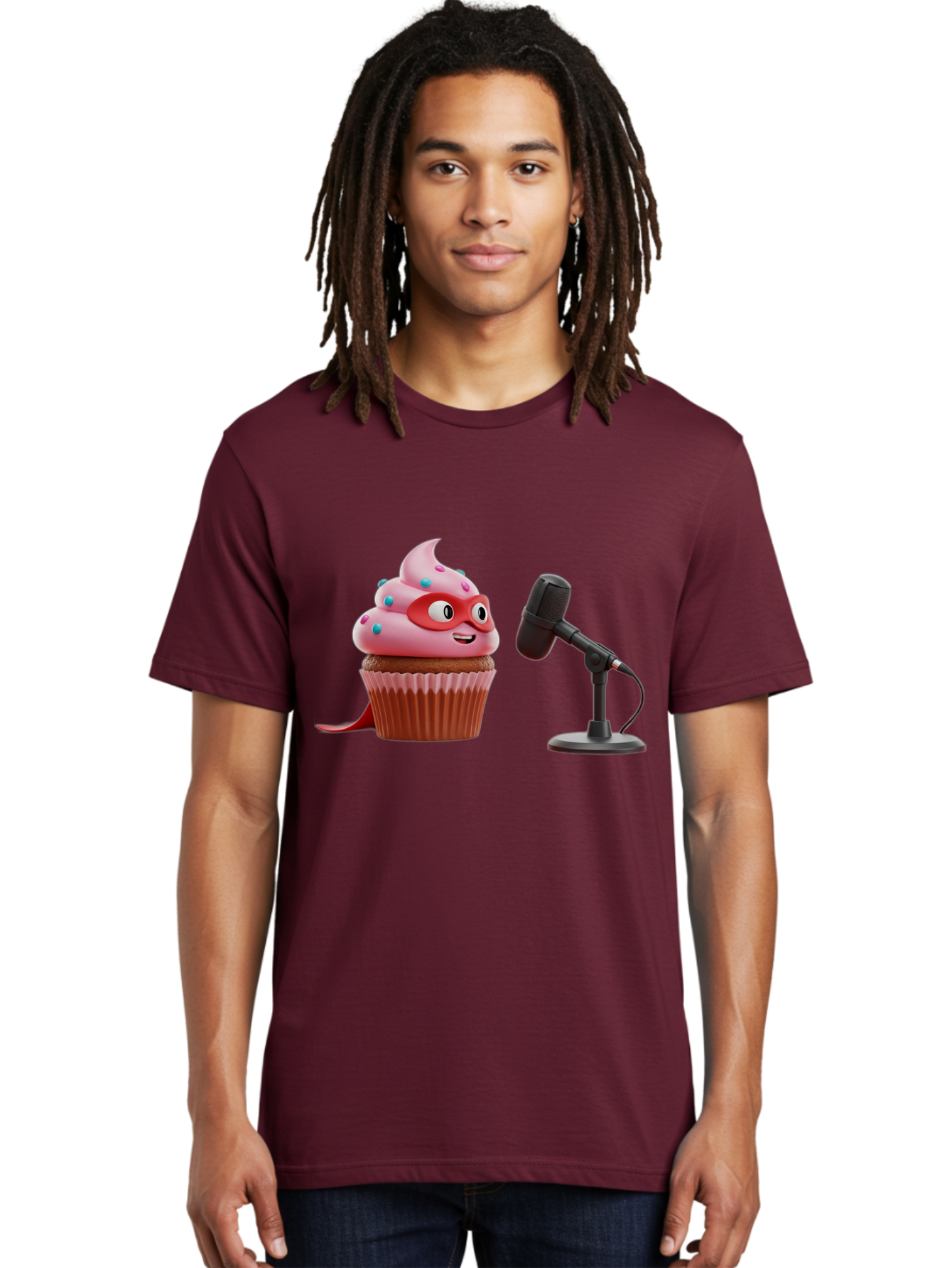 Cupcake-Superhero Men'S Graphic Tee, 100% Cotton, Comfortable Casual Summer Wear, Machine Washable, Vintage Camera, Old Camera, Antique Camera, Black Camera, Classic Photography, Photography Equipment, Nostalgic Device, Film Camera, Camera Art Bah864