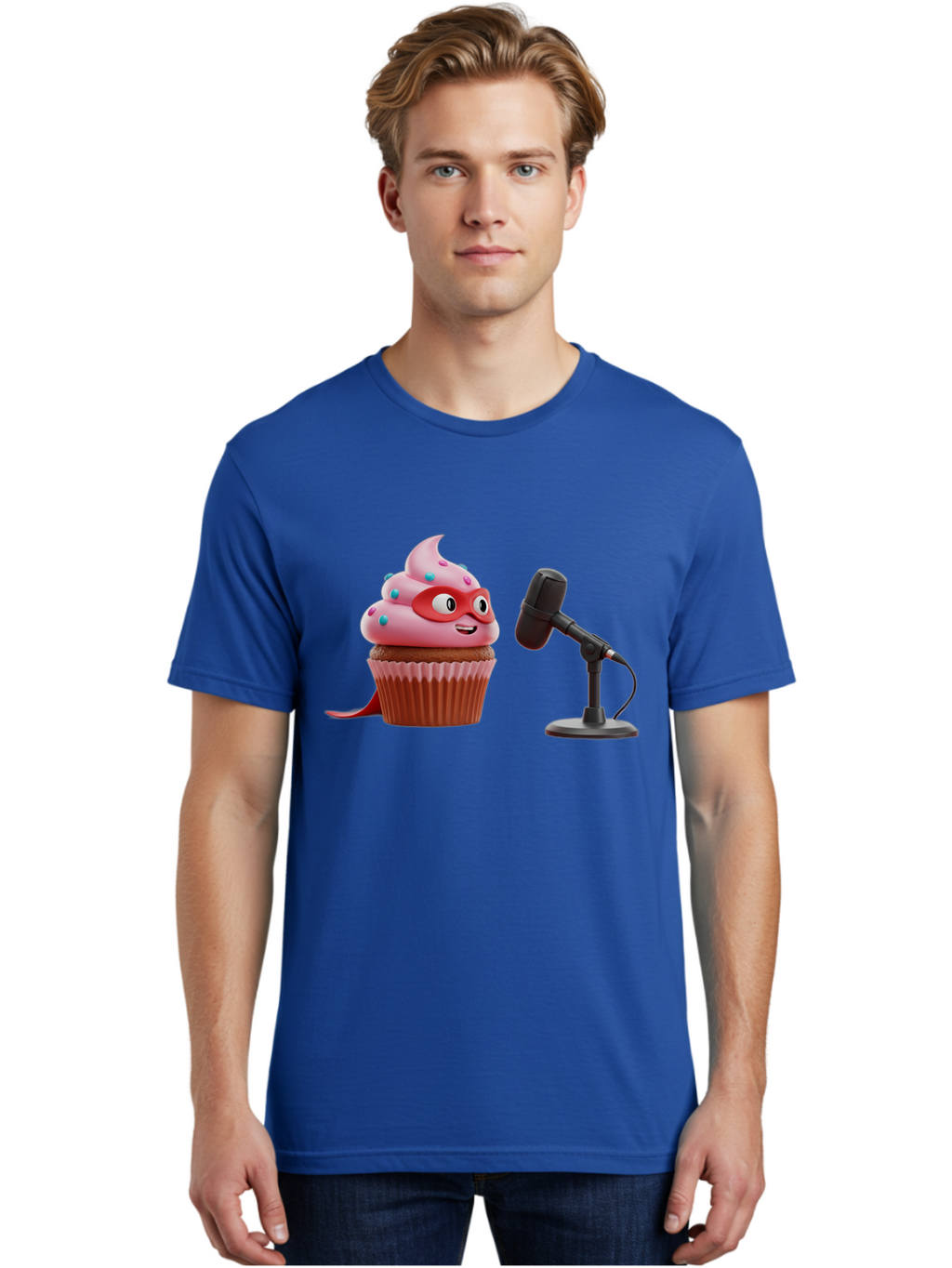 Cupcake-Superhero Men'S Graphic Tee, 100% Cotton, Comfortable Casual Summer Wear, Machine Washable, Vintage Camera, Old Camera, Antique Camera, Black Camera, Classic Photography, Photography Equipment, Nostalgic Device, Film Camera, Camera Art Bah864