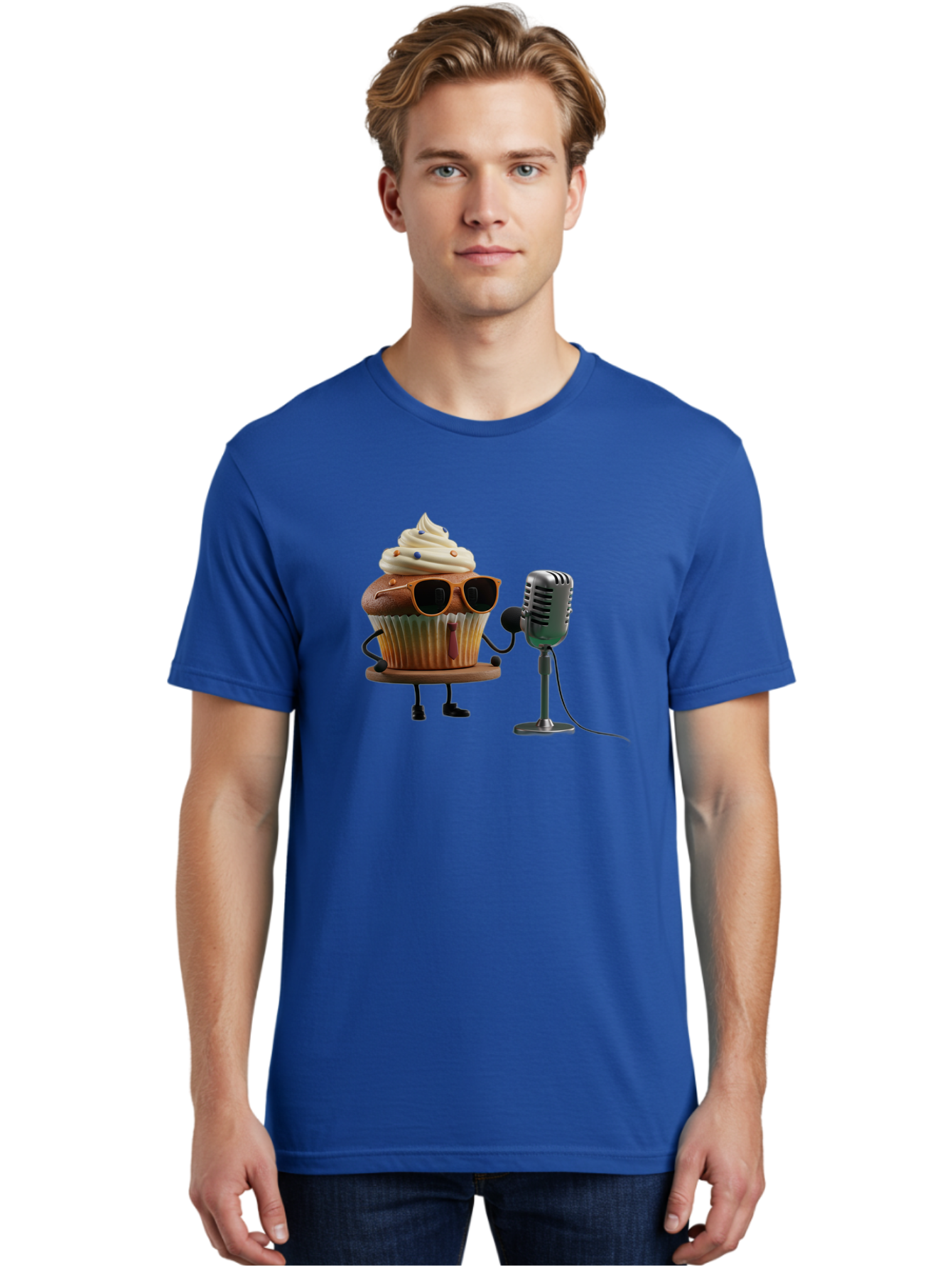 Cupcake-With-Sunglasses Men'S Graphic Tee, 100% Cotton, Comfortable Casual Summer Wear, Machine Washable, Vintage Camera, Old Camera, Antique Camera, Black Camera, Classic Photography, Photography Equipment, Nostalgic Device, Film Camera, Bah878