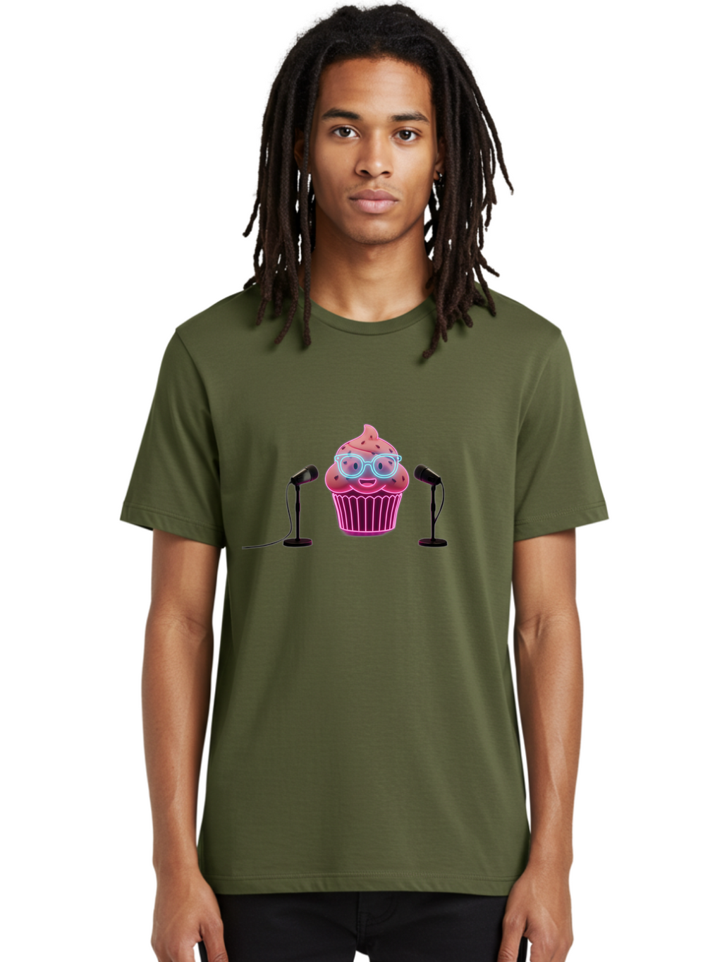Cupcake Men'S Graphic Tee, 100% Cotton, Comfortable Casual Summer Wear, Machine Washable, Vintage Camera, Old Camera, Antique Camera, Black Camera, Classic Photography, Photography Equipment, Nostalgic Device, Film Camera, Camera Art Bah881