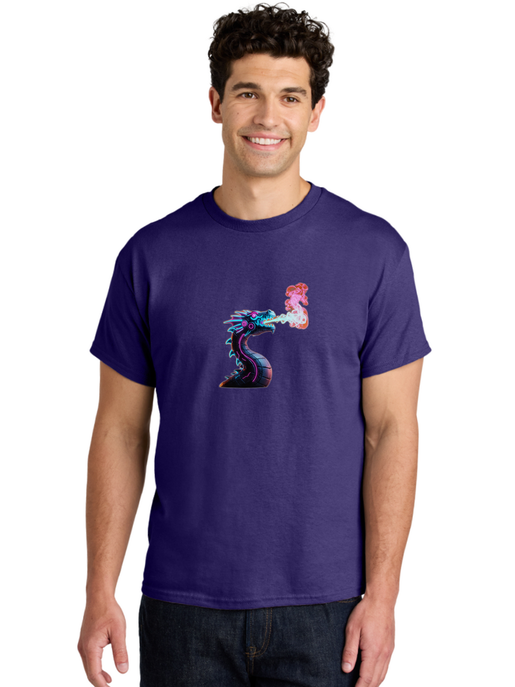 Cyberpunk-Dragon Men'S Graphic Tee, 100% Cotton, Comfortable Casual Summer Wear, Machine Washable, Vintage Camera, Old Camera, Antique Camera, Black Camera, Classic Photography, Photography Equipment, Nostalgic Device, Film Camera, Camera Art Bah890