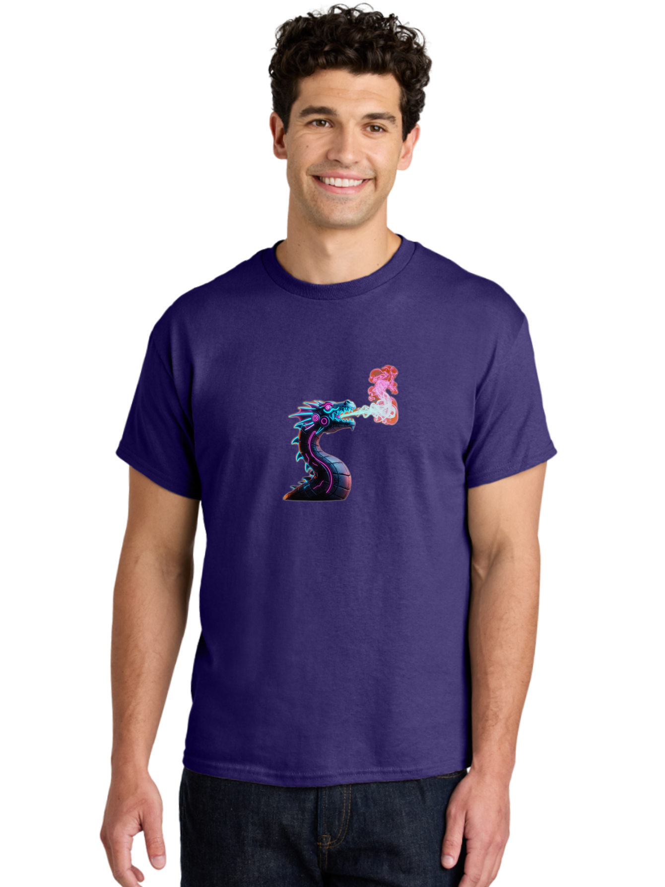 Cyberpunk-Dragon Men'S Graphic Tee, 100% Cotton, Comfortable Casual Summer Wear, Machine Washable, Vintage Camera, Old Camera, Antique Camera, Black Camera, Classic Photography, Photography Equipment, Nostalgic Device, Film Camera, Camera Art Bah890