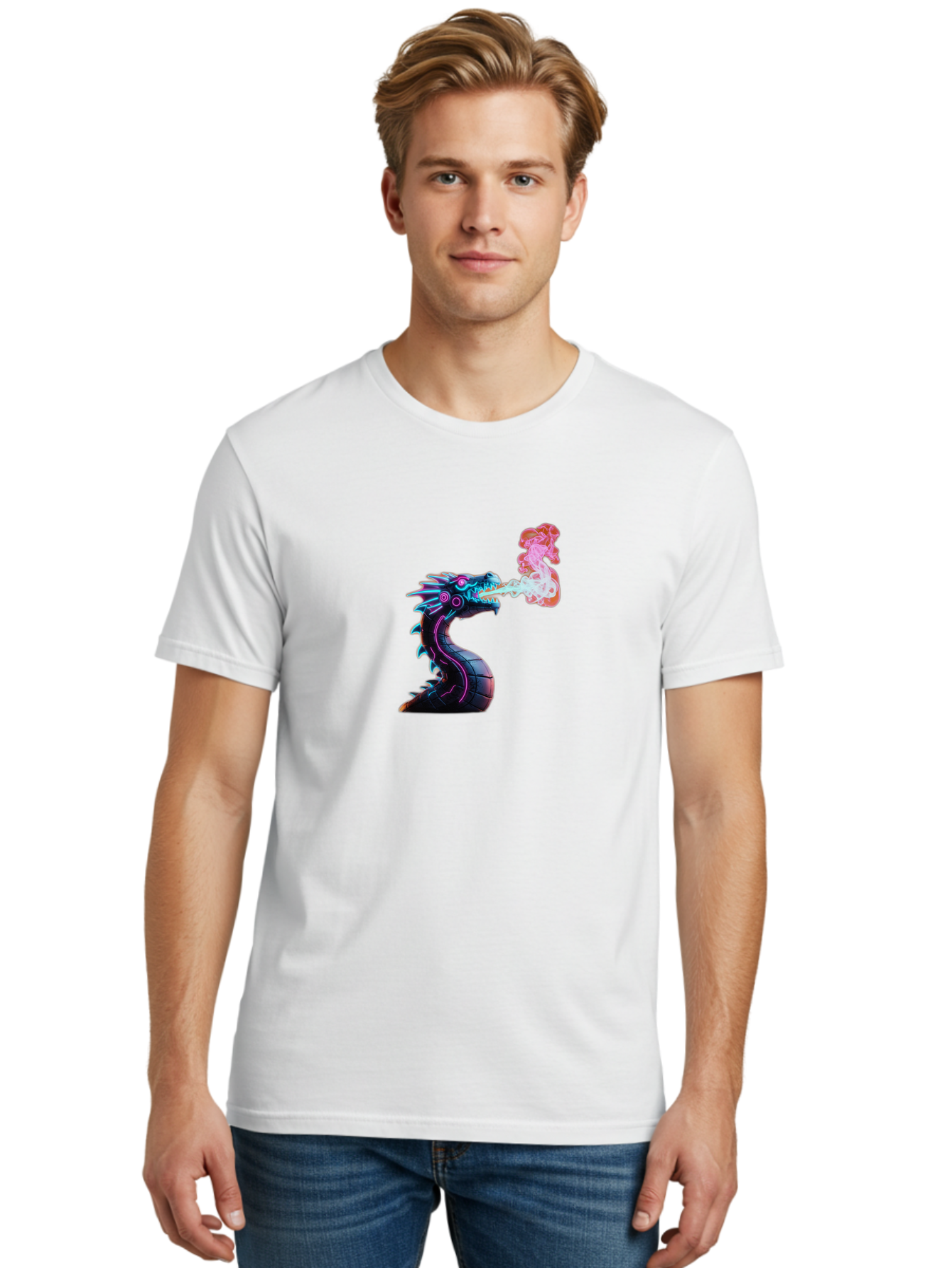 Cyberpunk-Dragon Men'S Graphic Tee, 100% Cotton, Comfortable Casual Summer Wear, Machine Washable, Vintage Camera, Old Camera, Antique Camera, Black Camera, Classic Photography, Photography Equipment, Nostalgic Device, Film Camera, Camera Art Bah890