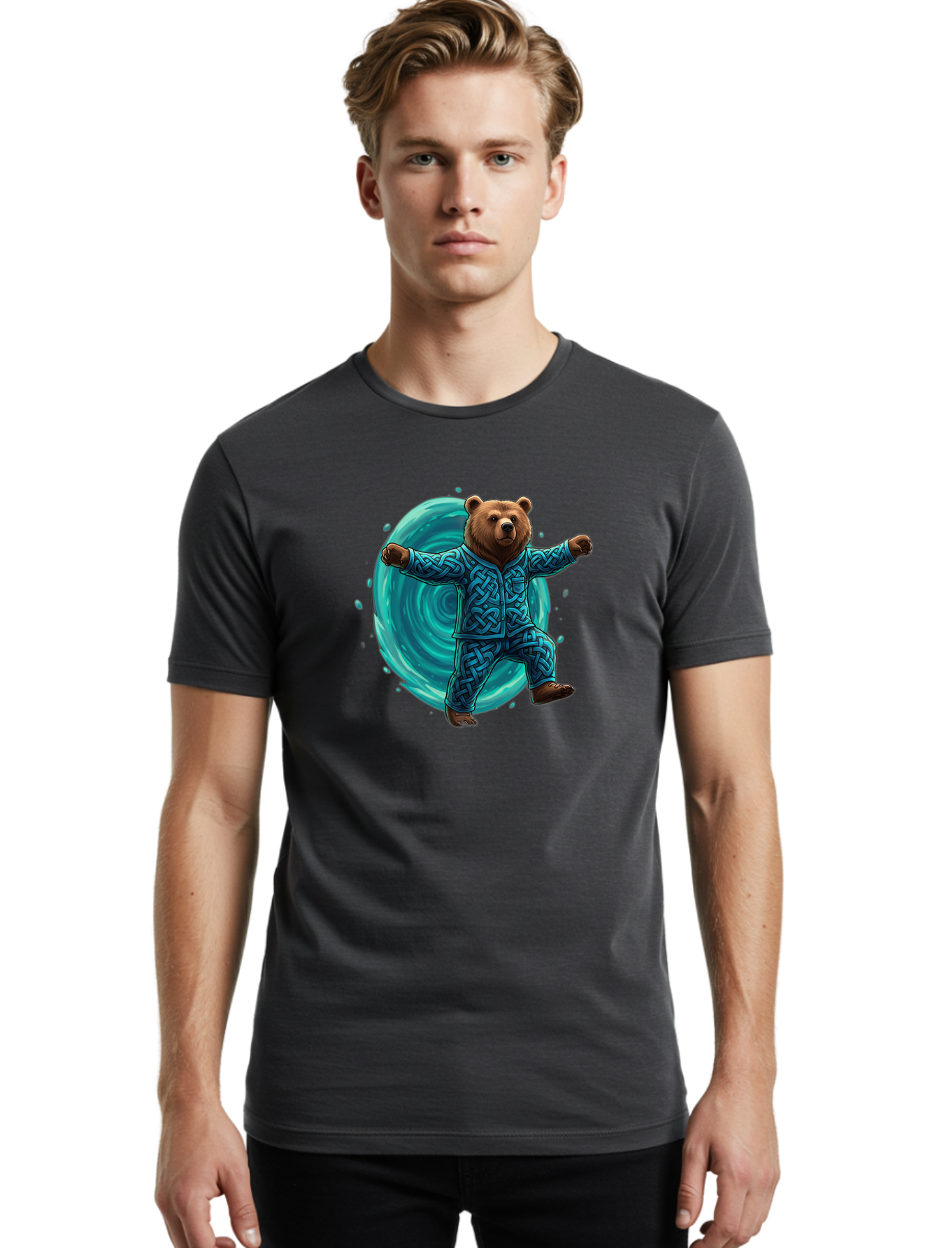 Dabbing-Bear Men'S Graphic Tee, 100% Cotton, Comfortable Casual Summer Wear, Machine Washable, Vintage Camera, Old Camera, Antique Camera, Black Camera, Classic Photography, Photography Equipment, Nostalgic Device, Film Camera, Camera Art Bah891