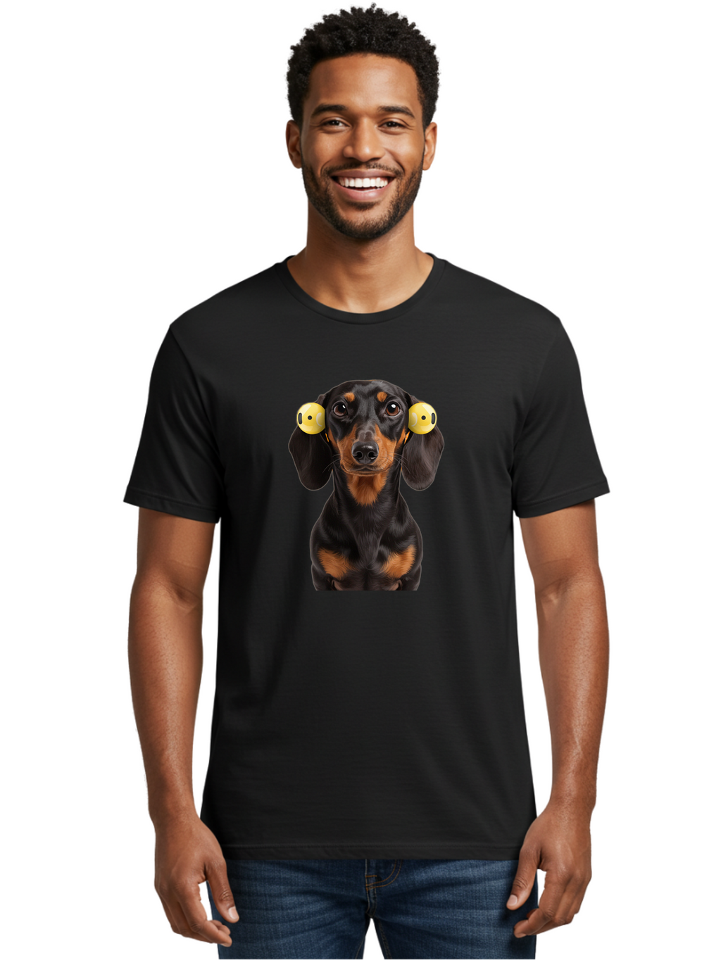 Dachshund-With-Tennis-Balls Men'S Graphic Tee, 100% Cotton, Comfortable Casual Summer Wear, Machine Washable, Vintage Camera, Old Camera, Antique Camera, Black Camera, Classic Photography, Photography Equipment, Nostalgic Device, Film Camera, Bah893