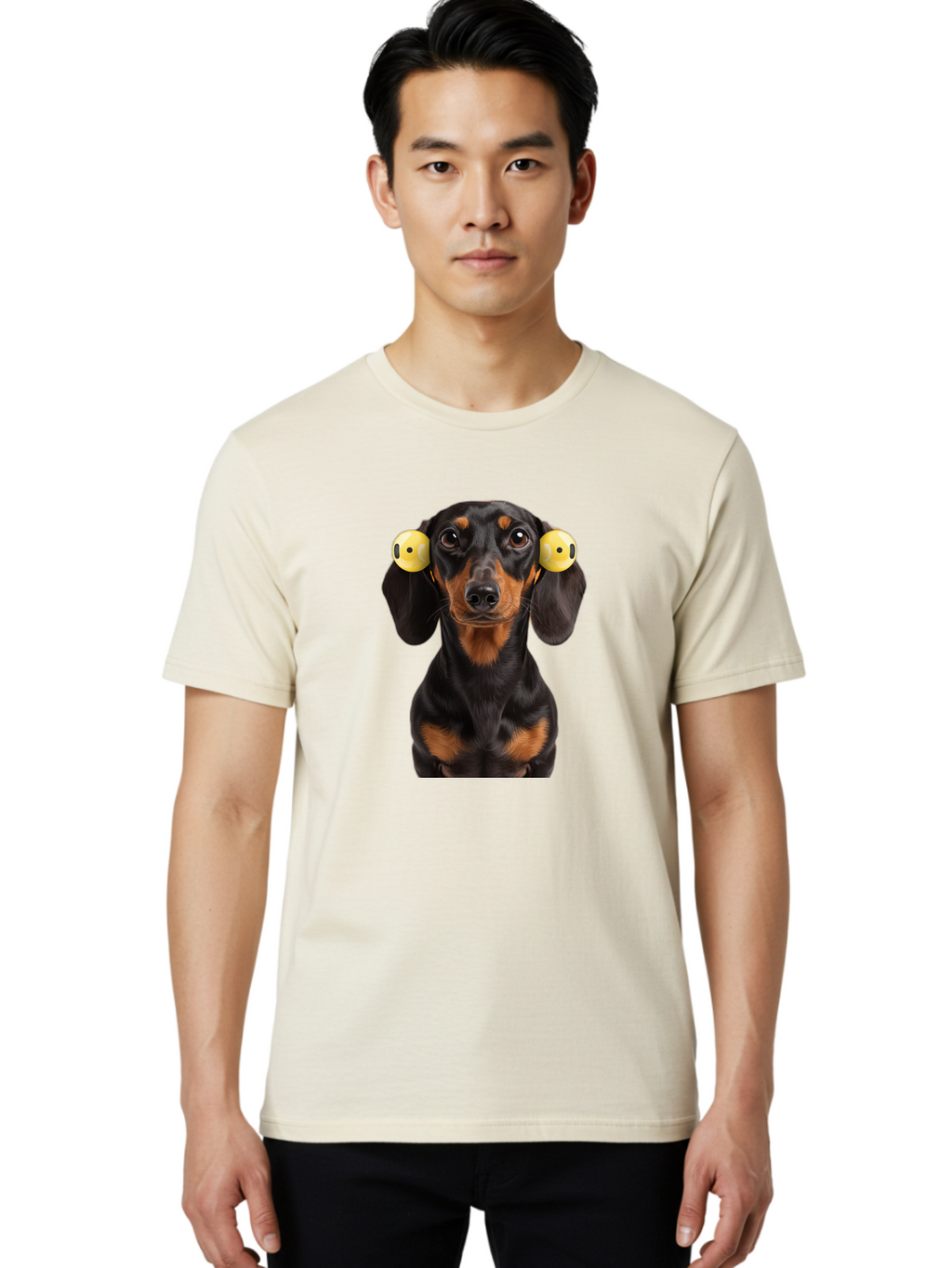 Dachshund-With-Tennis-Balls Men'S Graphic Tee, 100% Cotton, Comfortable Casual Summer Wear, Machine Washable, Vintage Camera, Old Camera, Antique Camera, Black Camera, Classic Photography, Photography Equipment, Nostalgic Device, Film Camera, Bah893