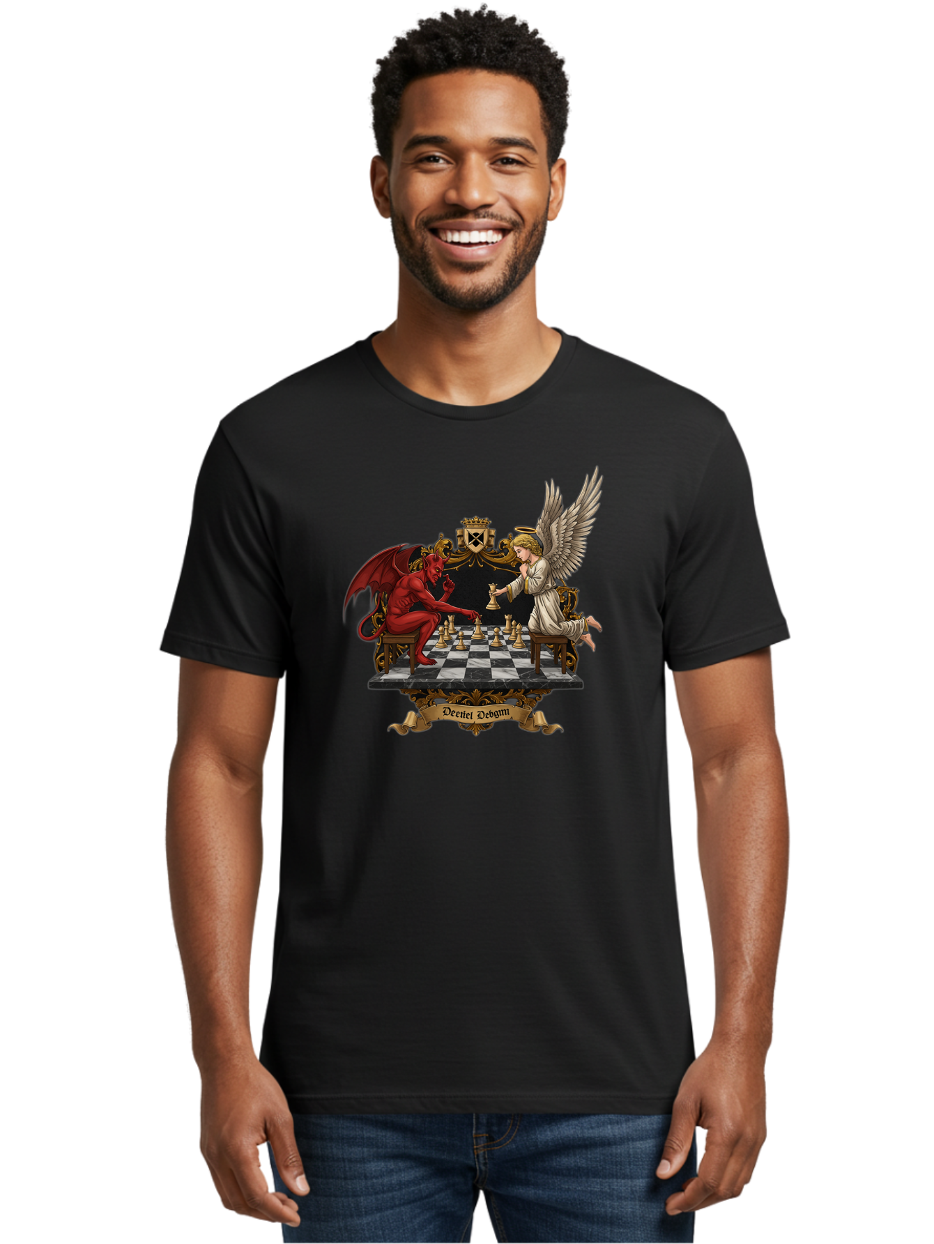 Deiiel-Debgmi-Chess Men'S Graphic Tee, 100% Cotton, Comfortable Casual Summer Wear, Machine Washable, Vintage Camera, Old Camera, Antique Camera, Black Camera, Classic Photography, Photography Equipment, Nostalgic Device, Film Camera, Bah896