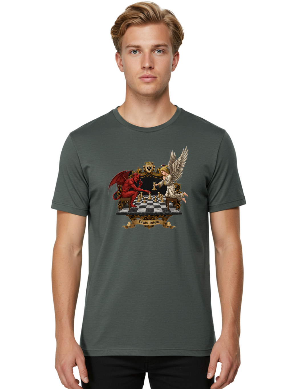 Deiiel-Debgmi-Chess Men'S Graphic Tee, 100% Cotton, Comfortable Casual Summer Wear, Machine Washable, Vintage Camera, Old Camera, Antique Camera, Black Camera, Classic Photography, Photography Equipment, Nostalgic Device, Film Camera, Bah896
